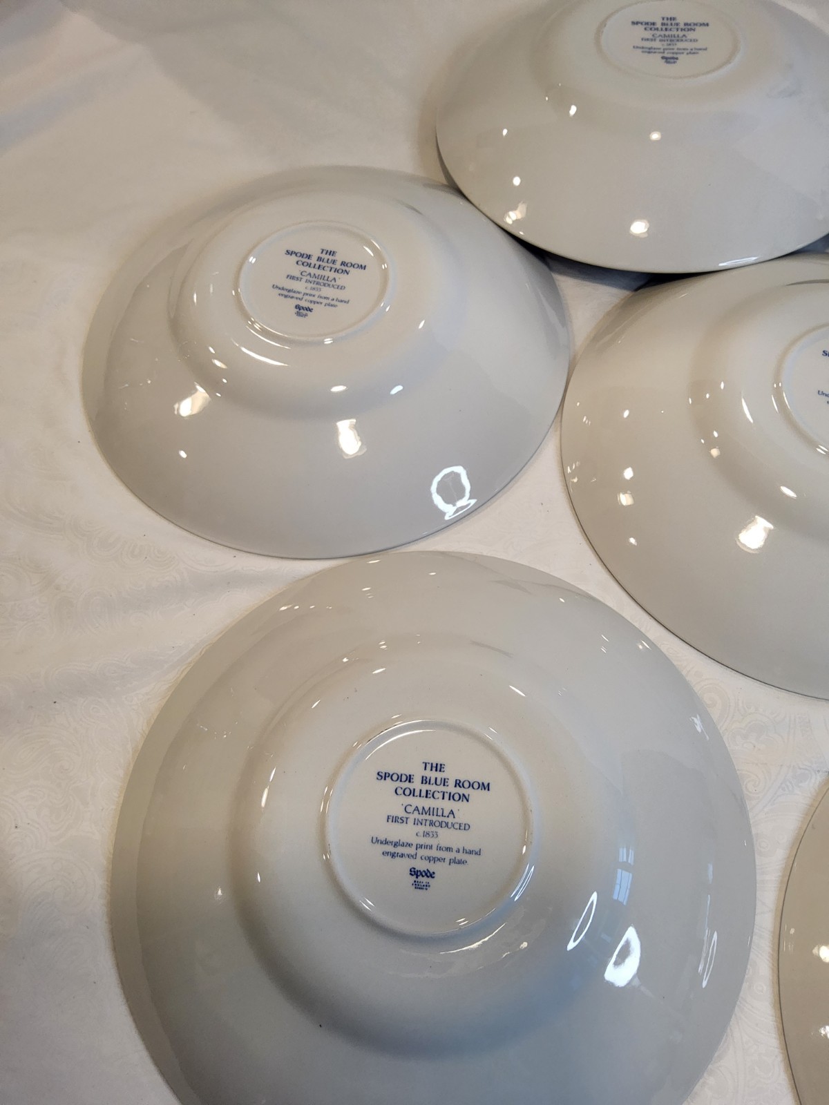 Spode Vintage Copeland Camilla Large Soup Cup and Saucer – 2 Piece Set.