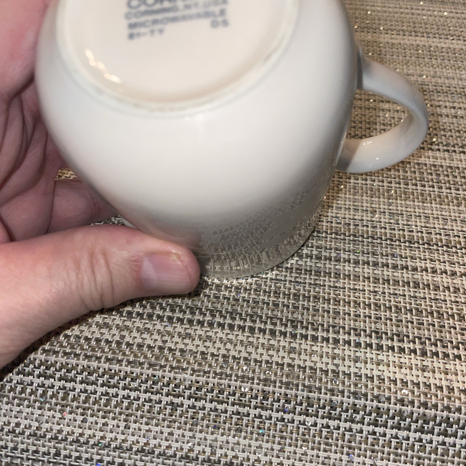 Corelle by Corning SANDSTONE Sugar Bowl w Lid and Creamer-Vintage !