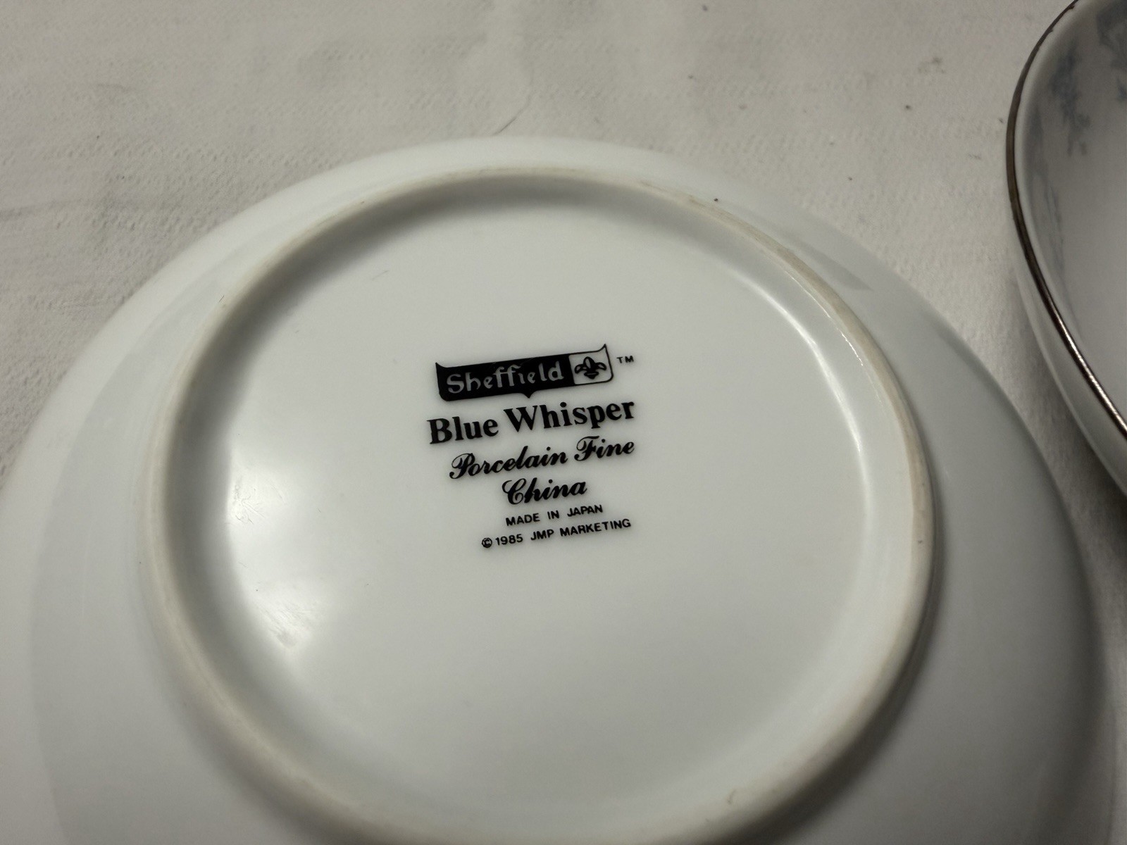 Sheffield Blue Whisper Porcelain Fine China Dessert Bowls Made in Japan Set of 2