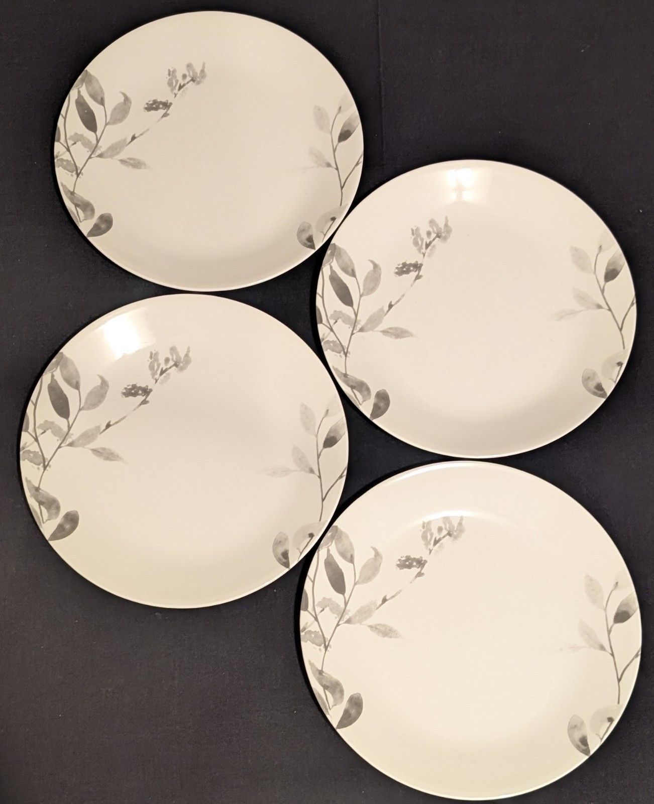 Vtg. 12 Pcs. CORELLE By Corning Boutique Misty Leaves Service For (4) Dinner Set
