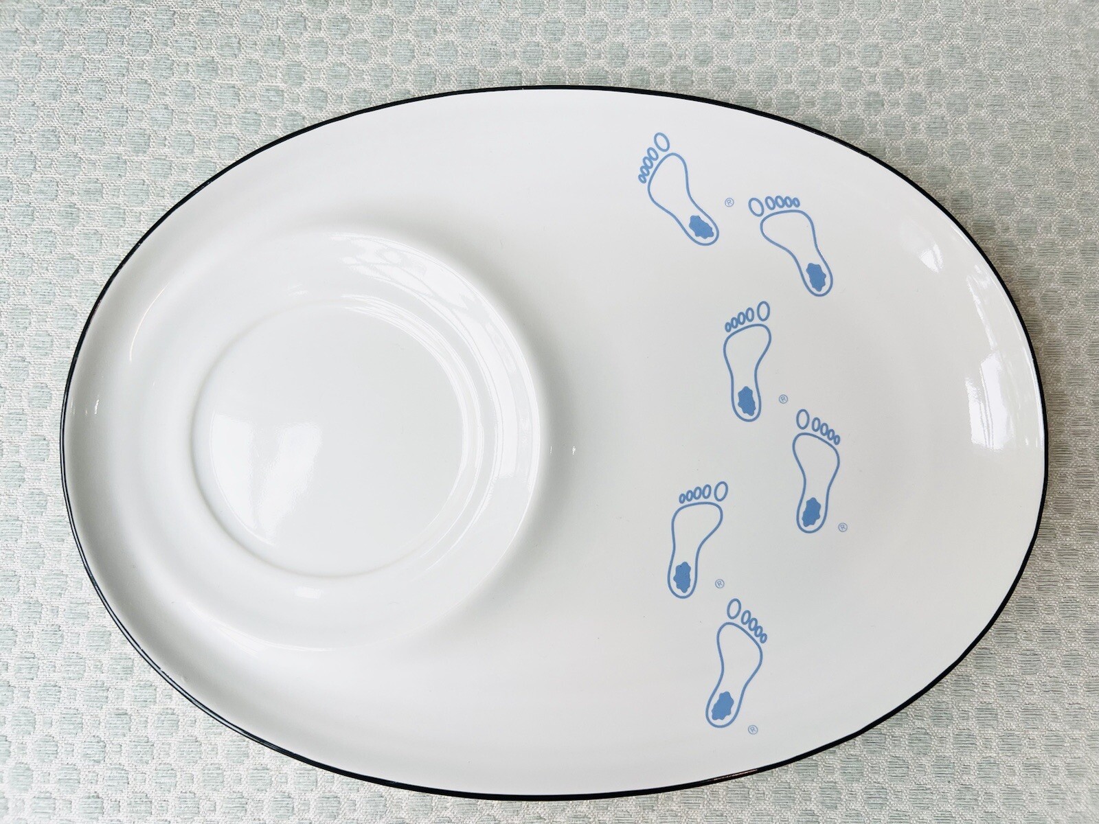 Pfaltzgraff UNC Tar Heels Soup & Sandwich Snack Tray Set 039 North Carolina USA