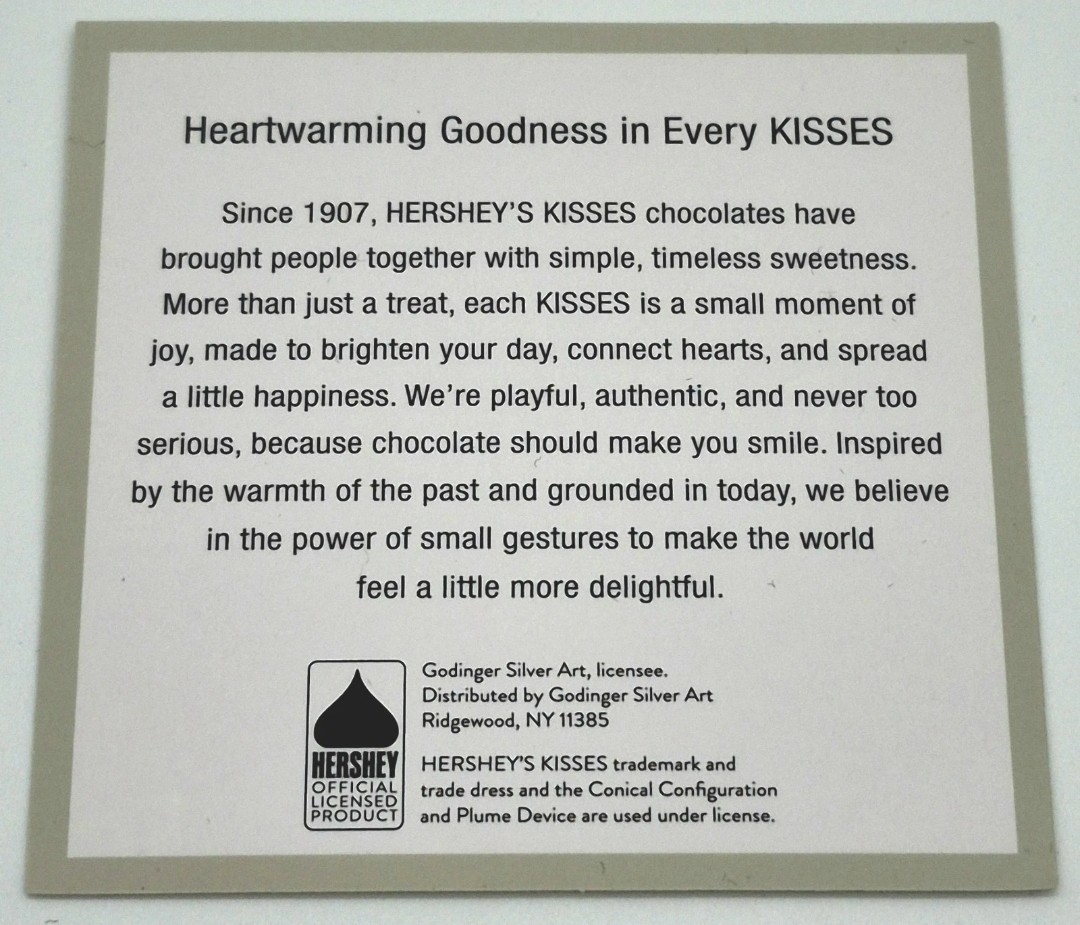 Hershey’s Kisses Silver Candy Dish w/ Box Godinger Licensed New Gift Decor
