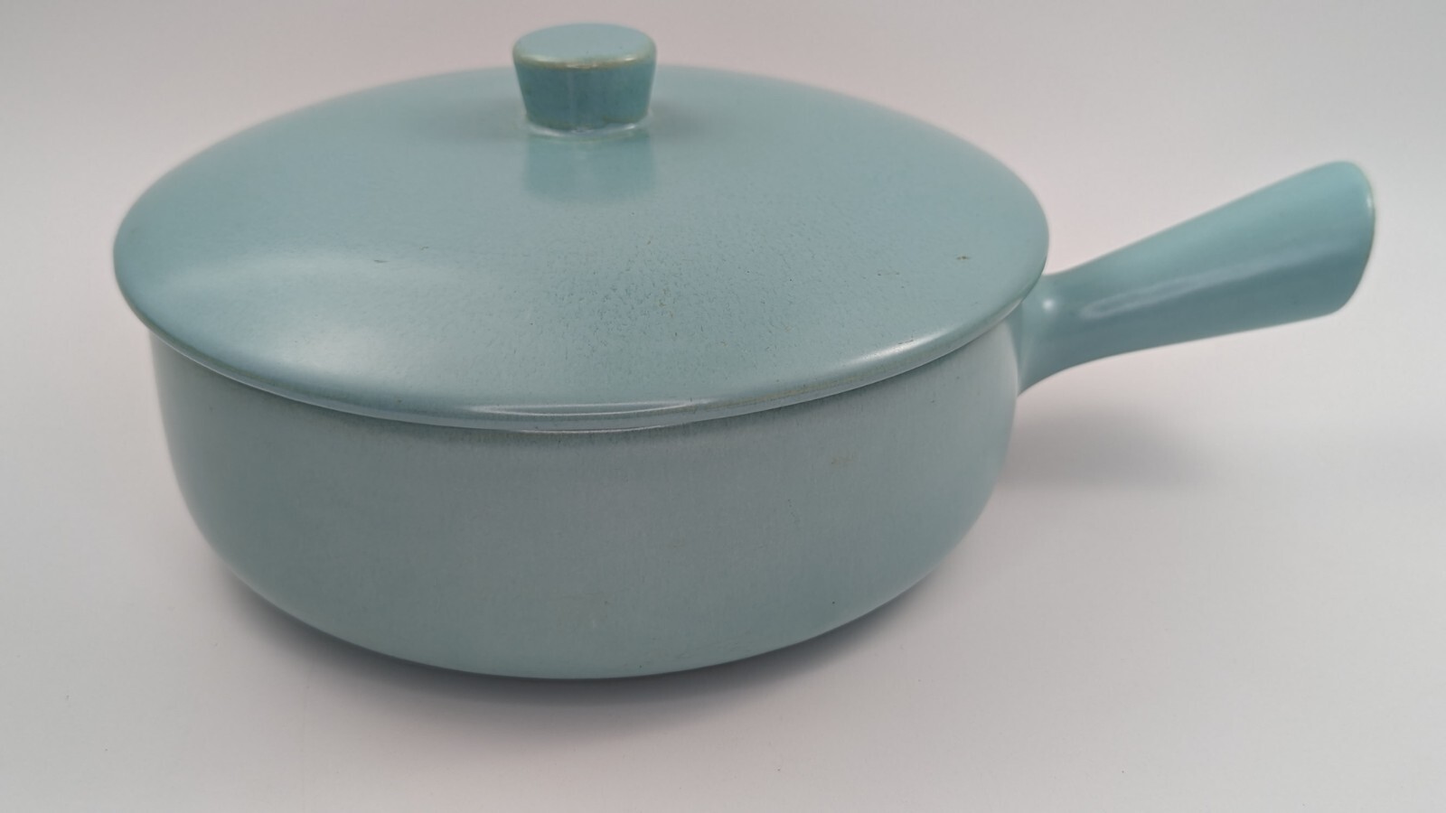 3 Piece Set – Mid Century Modern La Solana Art Pottery Blue Medium Casserole MCM