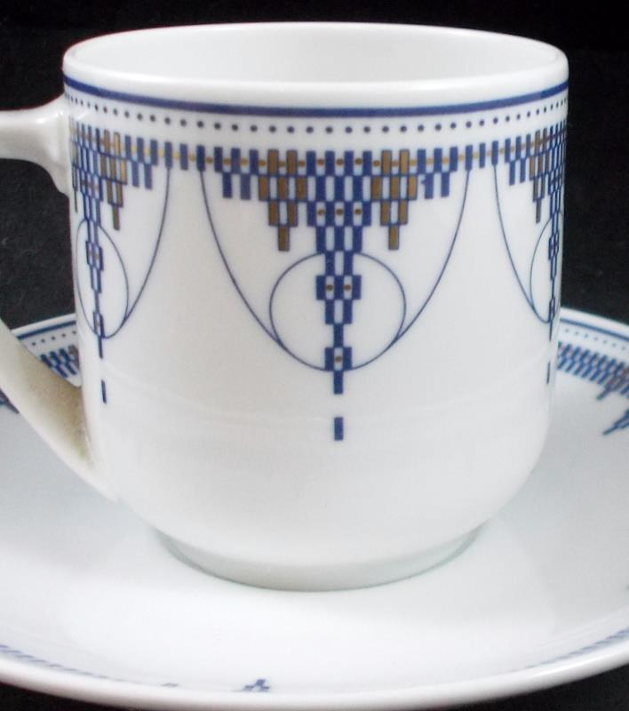 Rosenthal Deco Group of Dinner Plate with Cup and Saucer Set