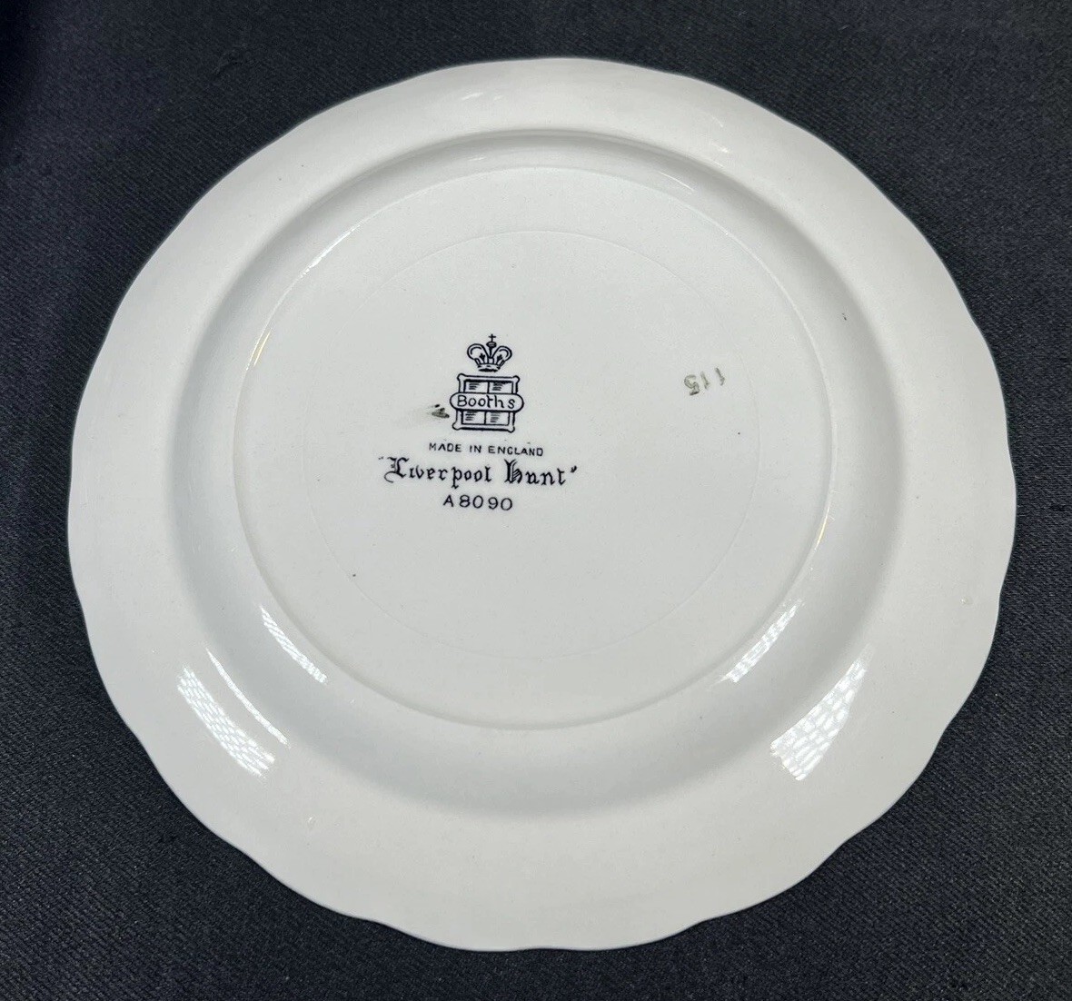 6 Rare ATQ Vintage 1920’s Booths Hand Painted Liverpool Hunt Plates A 8090 6.75”