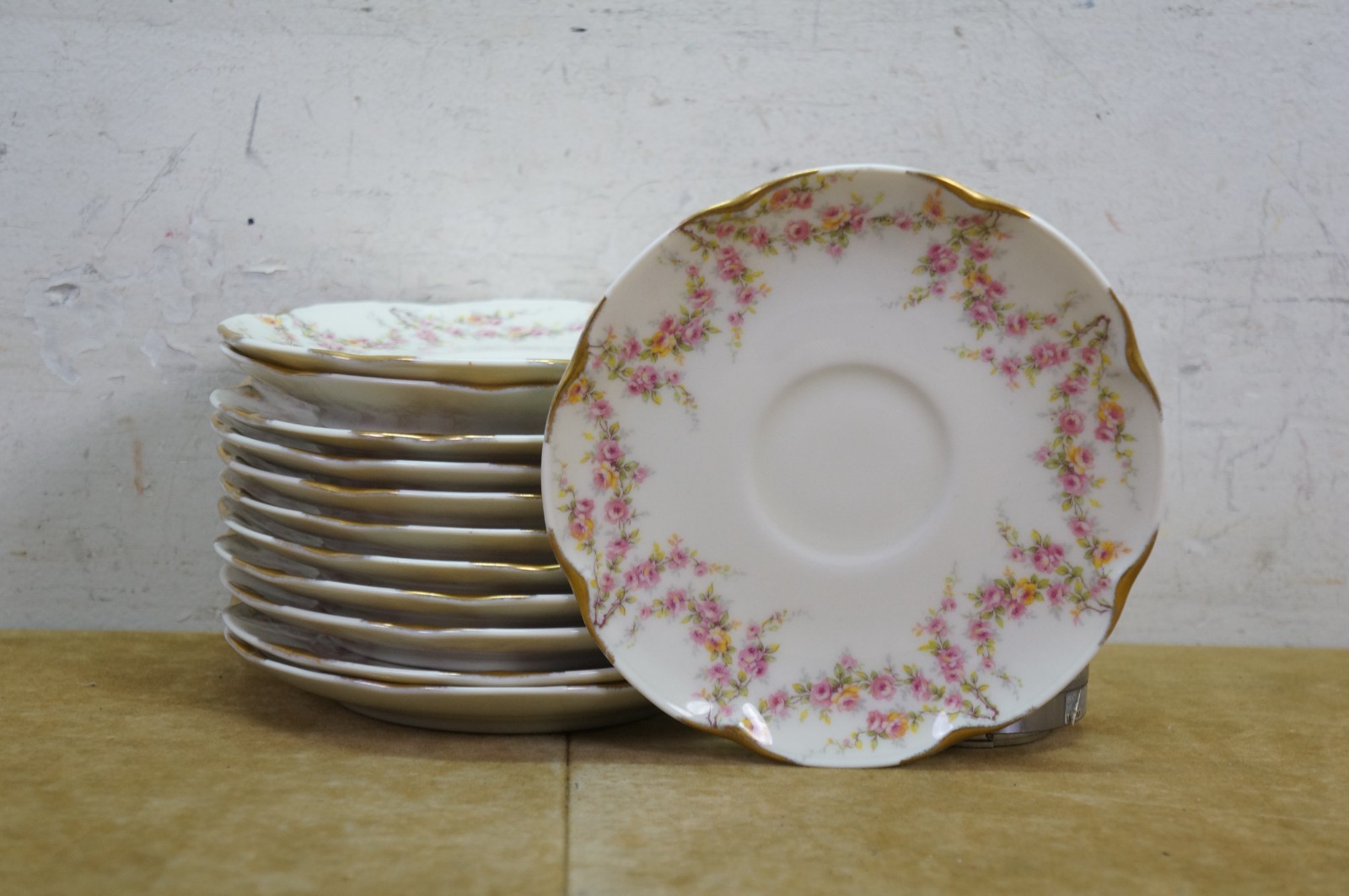 77 Pc Theodore Haviland American New York Vareene Rose China Dinnerware Set