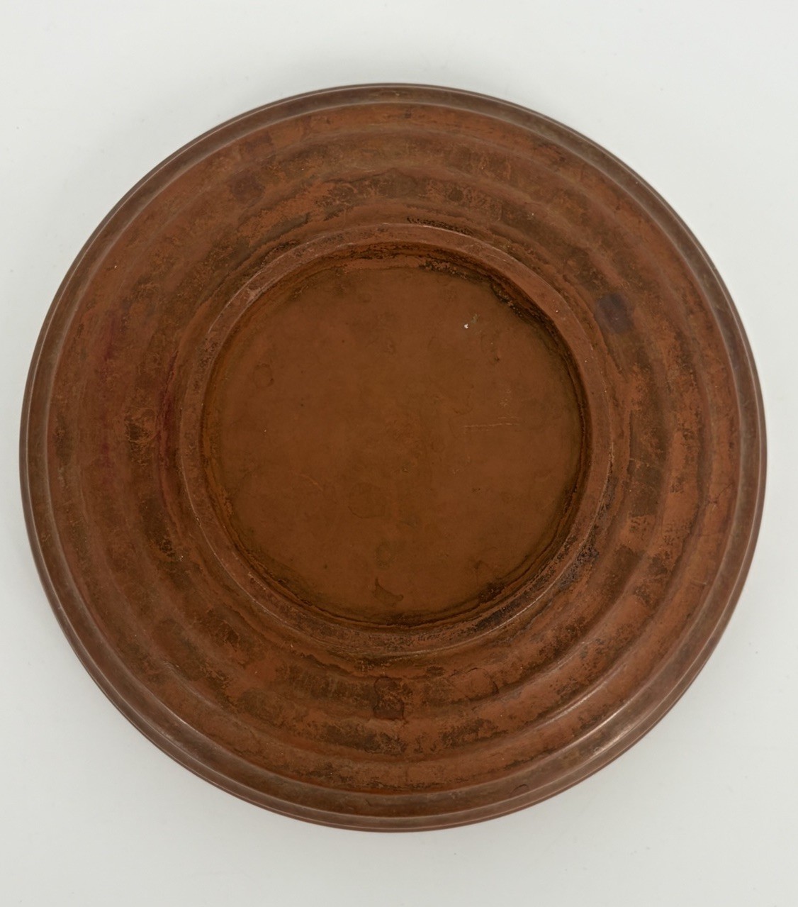 Vintage Earthenware Unglazed Pottery Bowl Red Clay 6 1/2 Inches