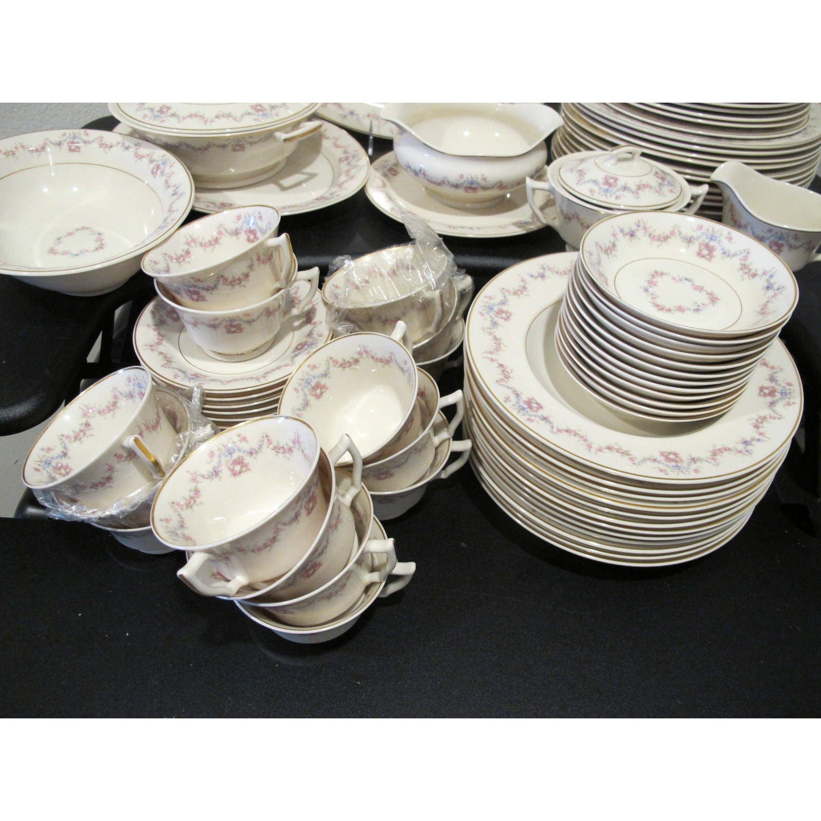 93 Pc. Arcadia by Syracuse Old Ivory Dinner Set – Plates, Cups, Bowls & More