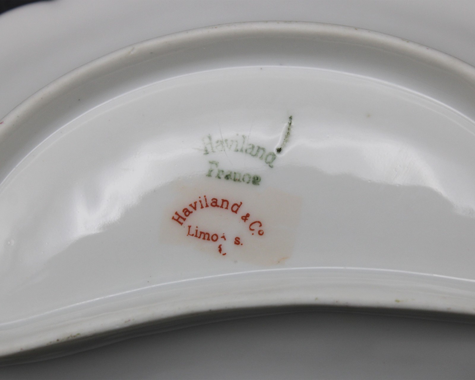 Haviland Limoges Princess Crescent Bone Dishes Set 4pc, Antique Schleiger 57B 6″