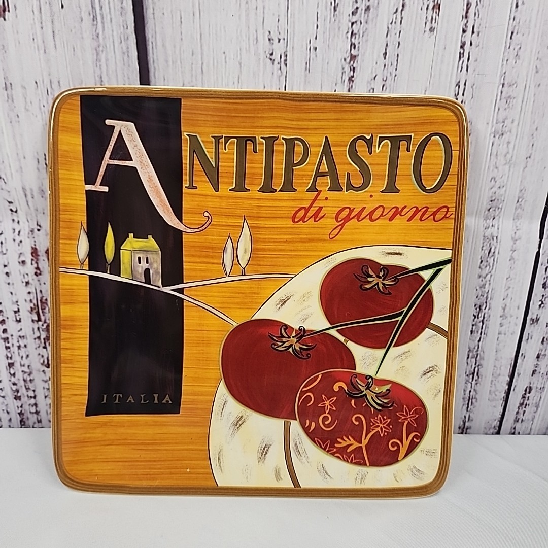 Vintage Pier 1 Imports Cucina Antipasto Di Giorno Plate 8in