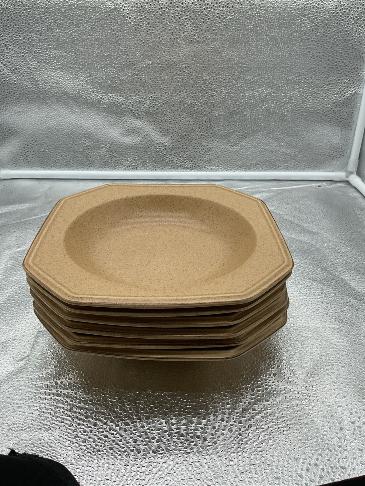 Set of 6 Mikasa CALIFORNIA CASUALS FH 000 Wide Rim Soup/Pasta Bowls 8 1/2” Japan