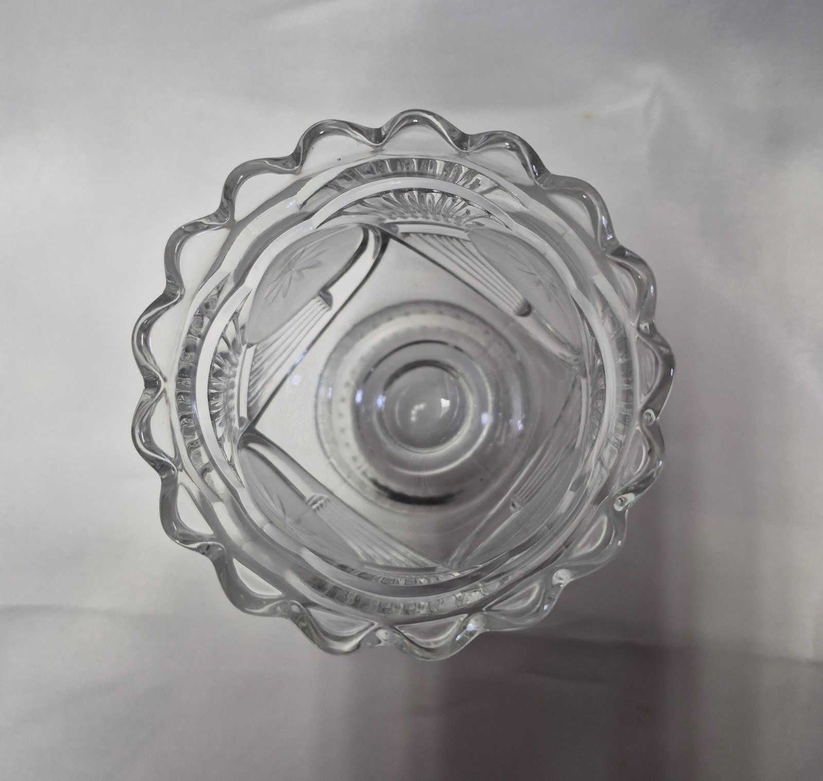 Frosted Circle Spooner Bryce Bros. Pattern Glass
