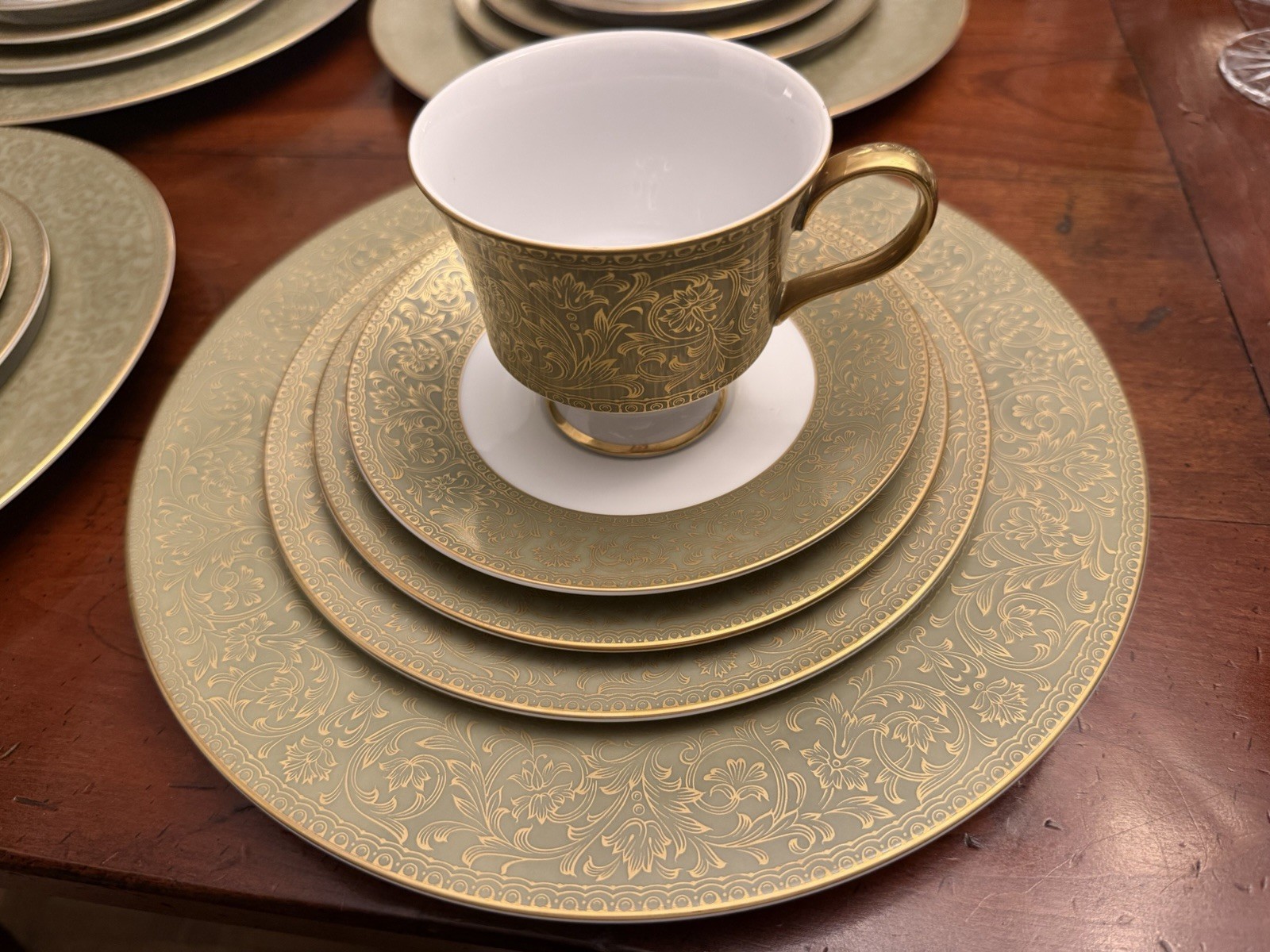 Complete 50-Pc Service for 10 Vintage Sango Japan Versailles (#3642) Fine China