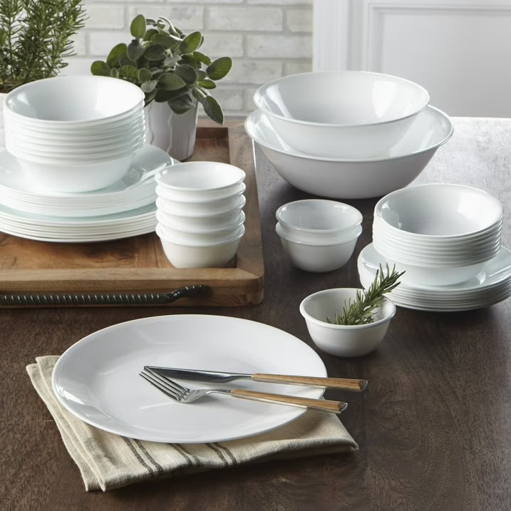 Corelle Winter Frost White 12 oz Glass Rice Bowl (Set of 4)