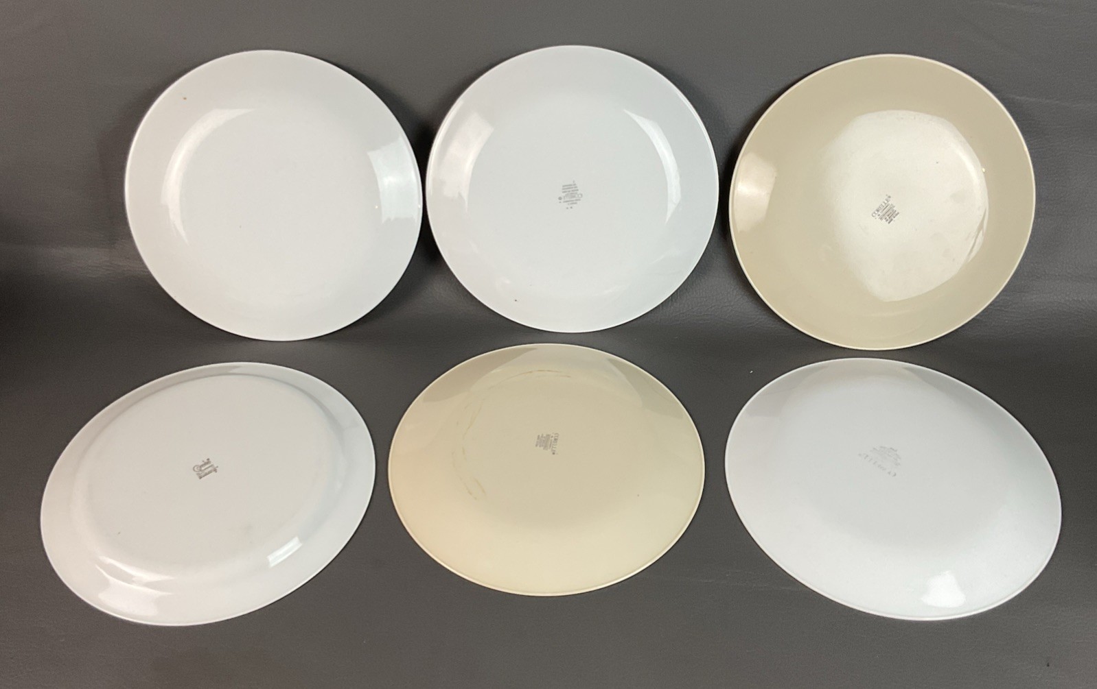 Lot of 8 Mixed Corelle Dinner Plates ~ 6 Different Patterns 10 1/4″