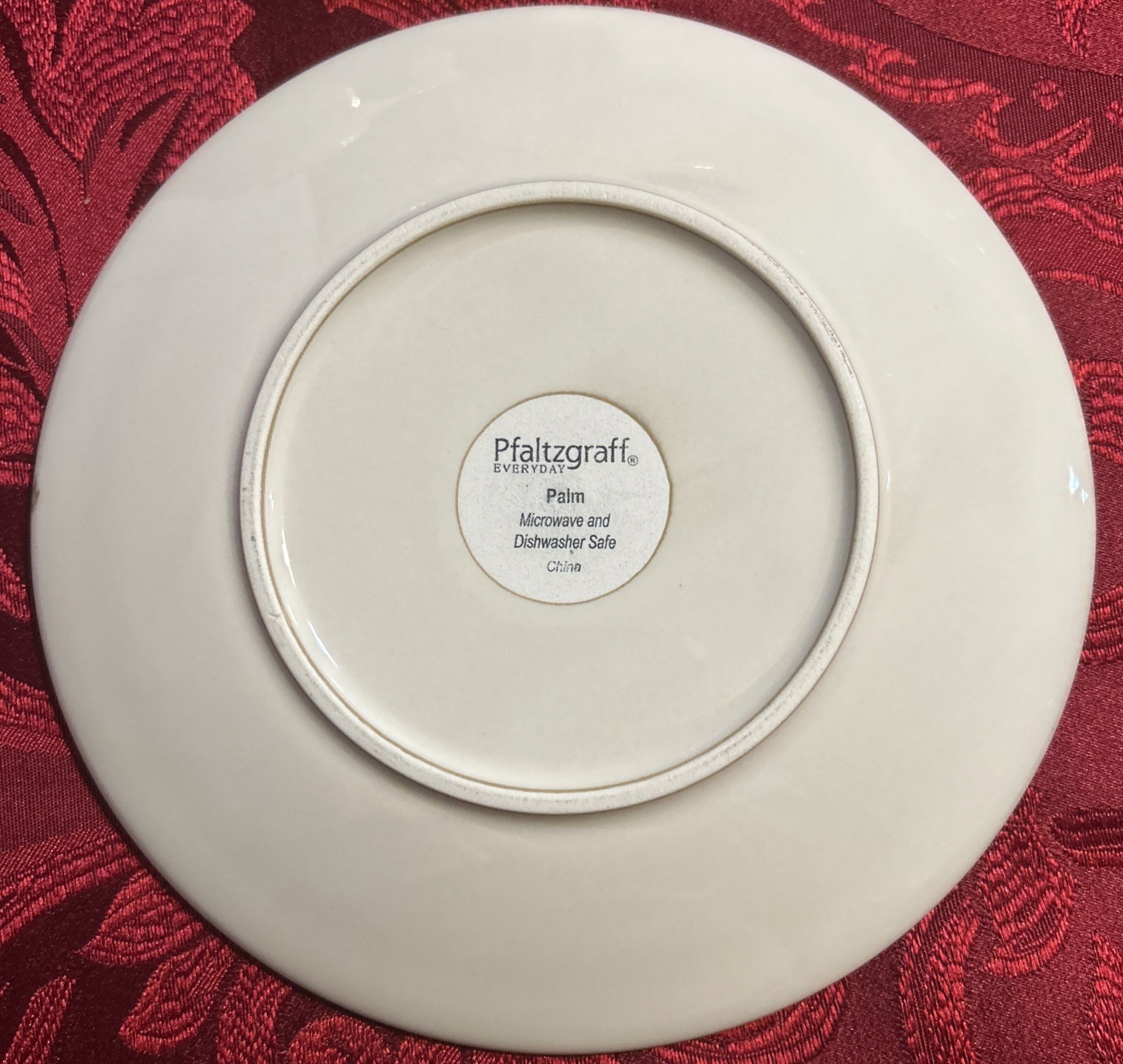 Pfaltzgraff Everyday Palm Dinner Salad Plates Cereal Bowls 12 Pc EUC
