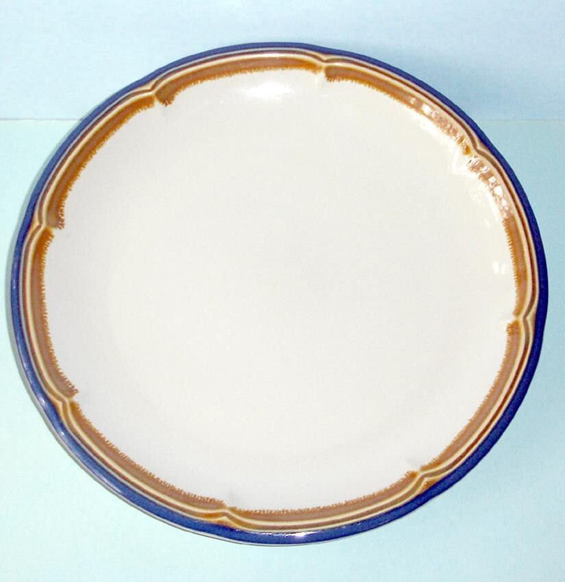Mikasa Country Gourmet Blue Valley Dinner Plate 10″ Stoneware Made In Japan