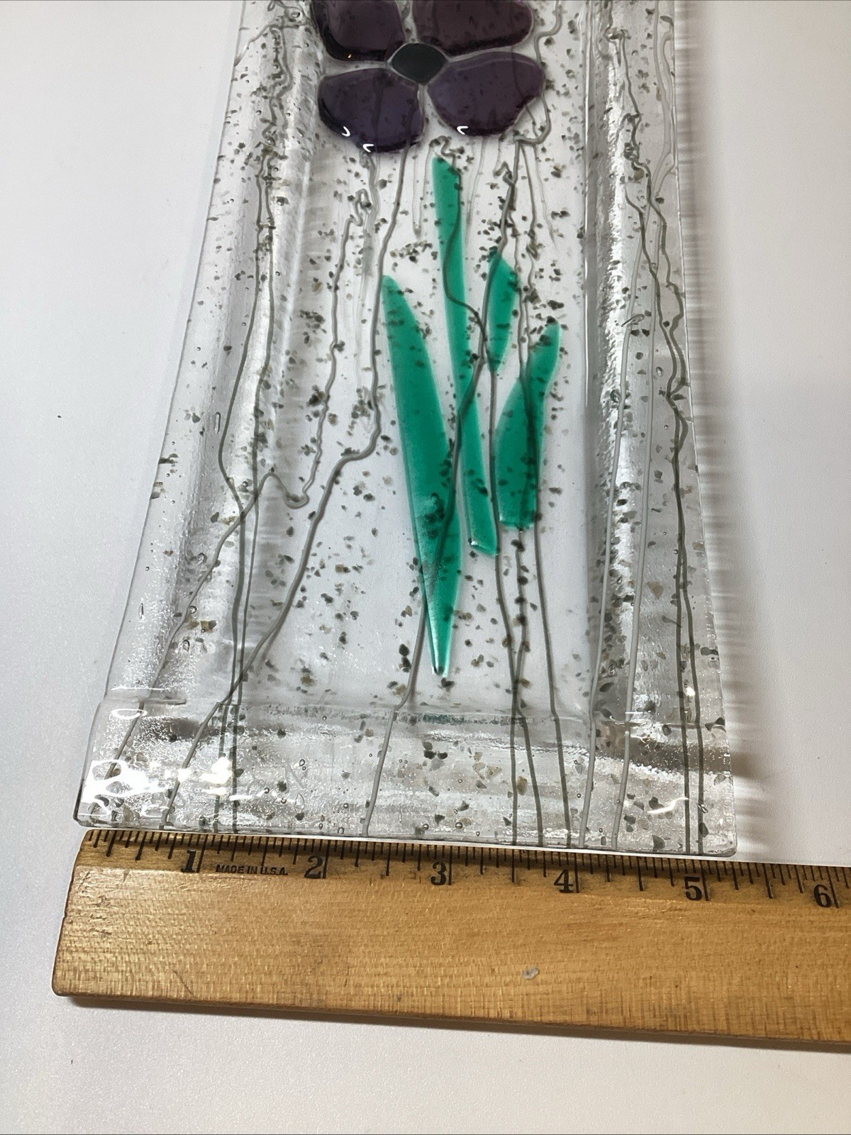 Fused Art Glass Tray Signed By Artist K Lewit ‘06