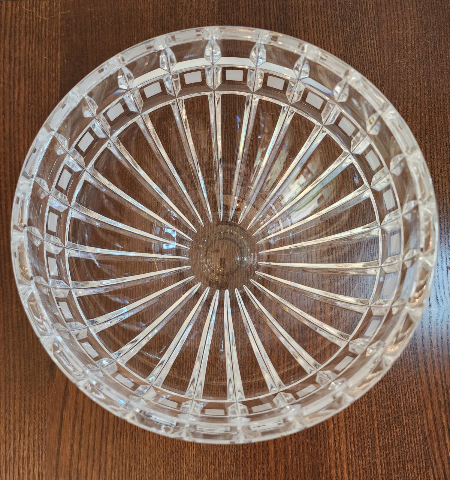 Marquis By Waterford Crystal “Quadrata” 7.5″ Bowl -Heavy- Excellent Condition