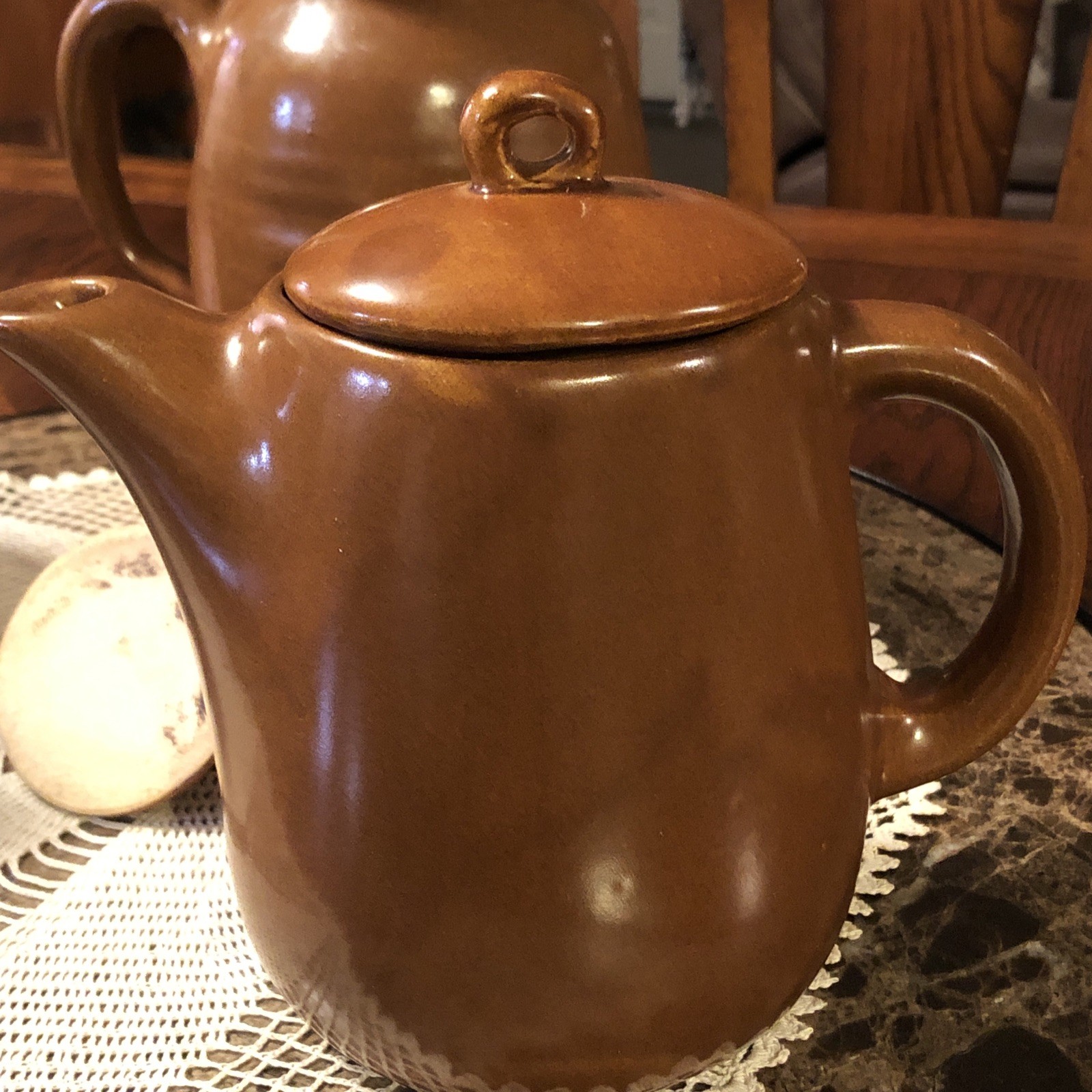 LOT OF 3 Bybee BB Kentucky American Art Pottery Caramel Coffee Pitcher/T Pots