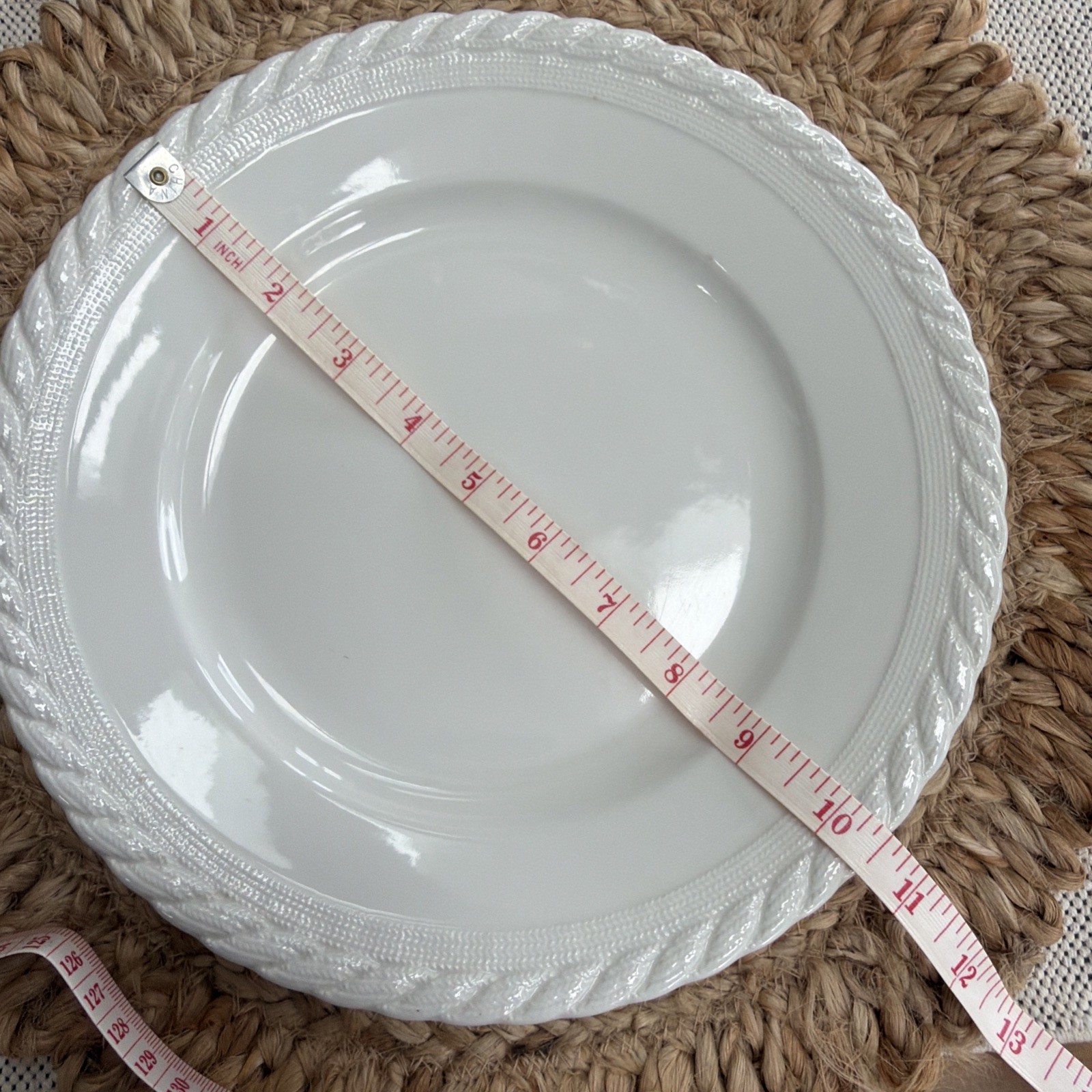 Ralph Lauren Clearwater Wedgwood Dinner plate 10 1/2” England Bone China