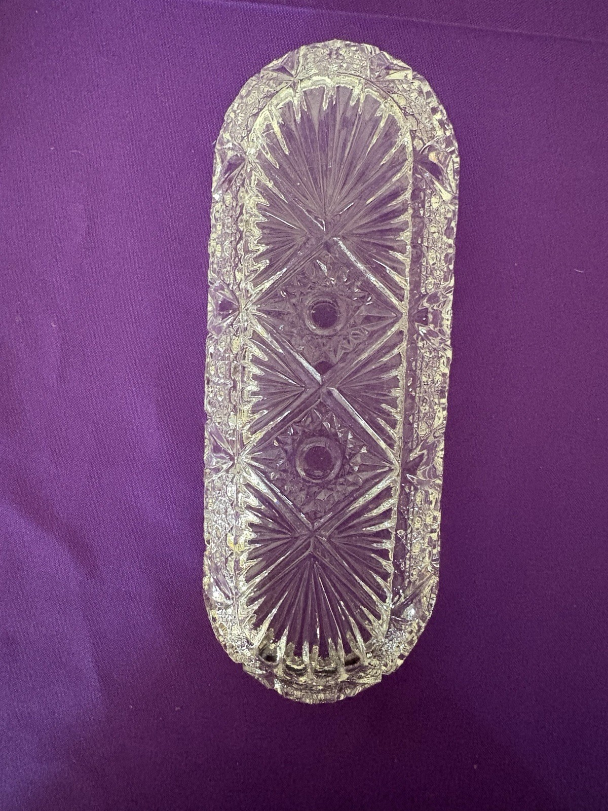Vintage Decorative Oval Relish Tray Glossy Finish
