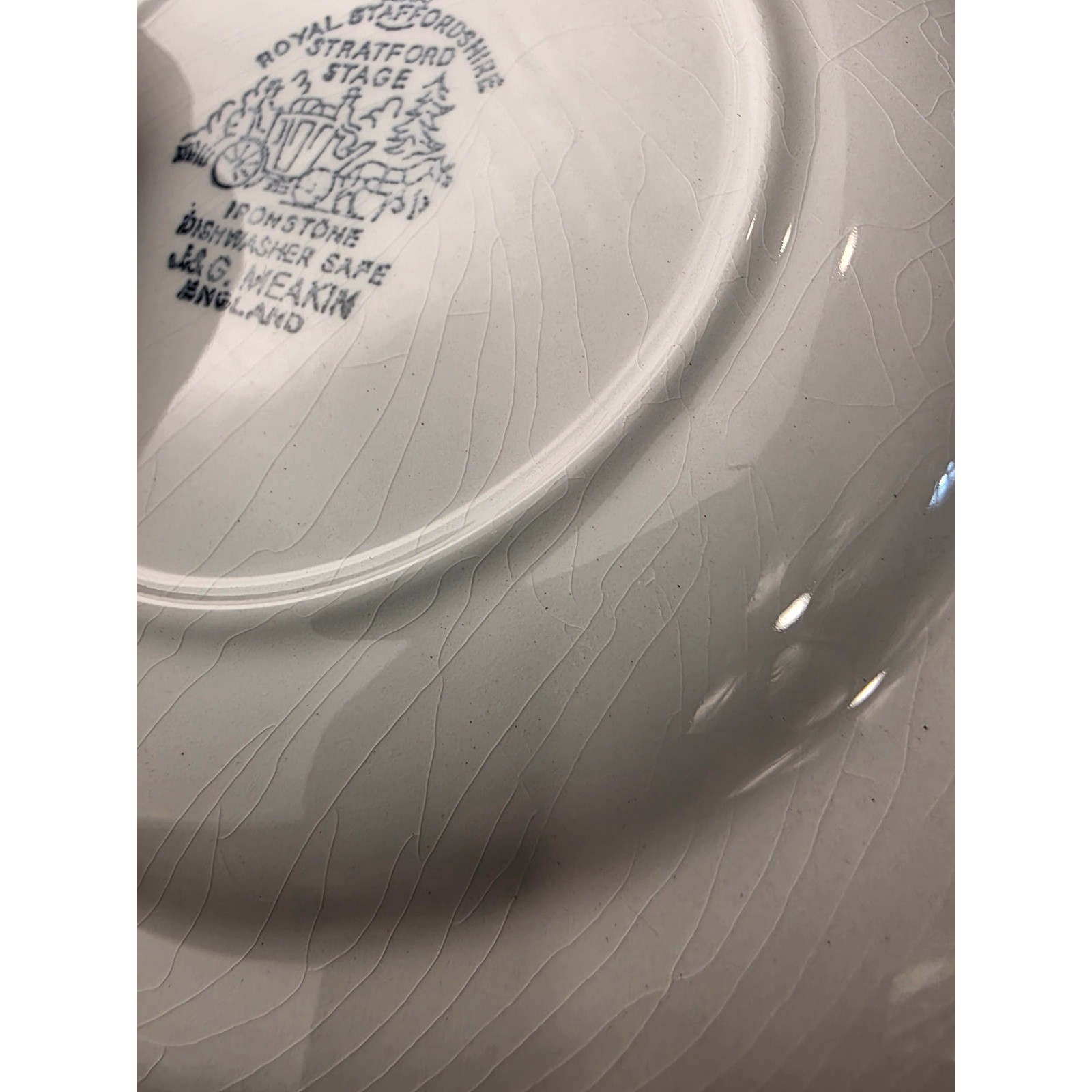Royal Staffordshire Stratford Stage Brown Transferware 7″ Plate J&G Meakin Eng.