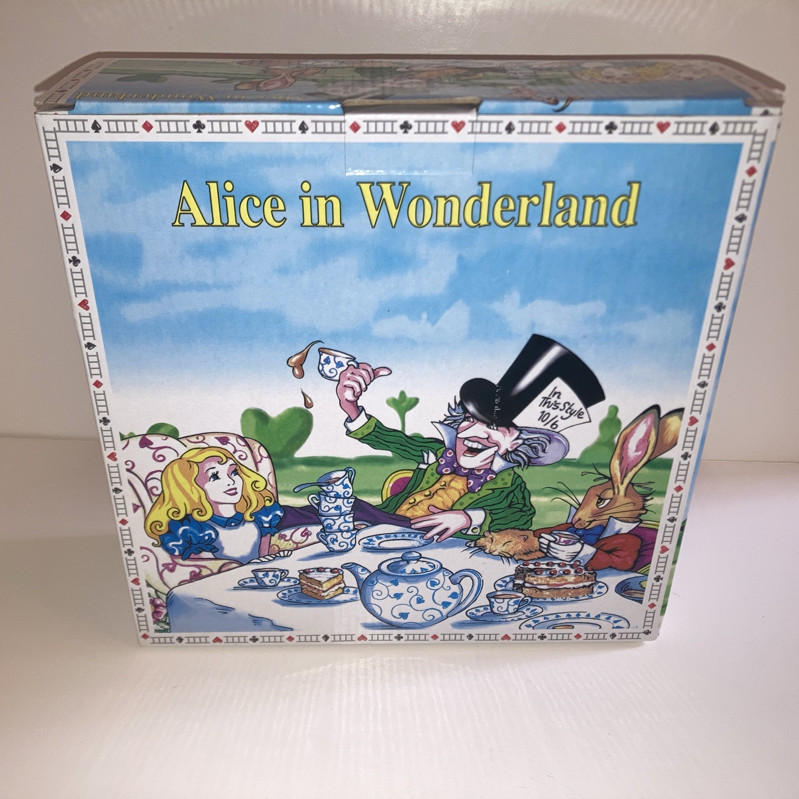 (4) NEW 2010 PAUL CARDEW “ALICE IN WONDERLAND’S CAFE 8 1/2” DINNER/SOUP BOWLS
