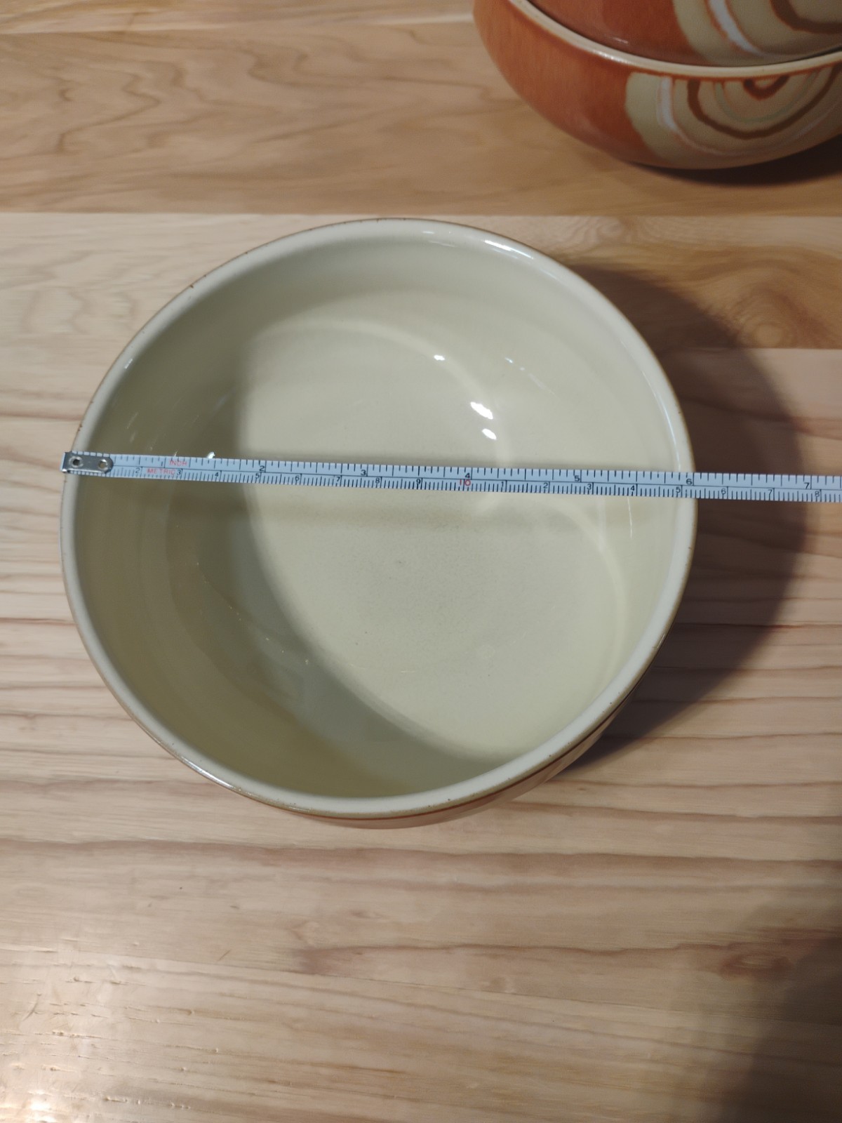 Denby Fire Chili Bowl Swirl Soup Cereal 6″ Swirl England Stoneware – 1 piece
