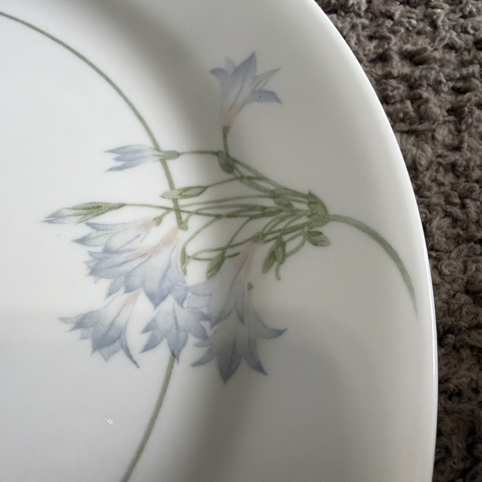 Vintage Corelle By Corning Blue Dusk Pattern Dinner Plates 10.25, set of 2