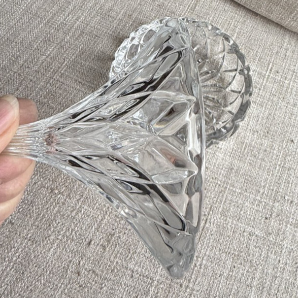 Hershey’s Kiss Clear Glass Trinket/Candy Dish with Lid