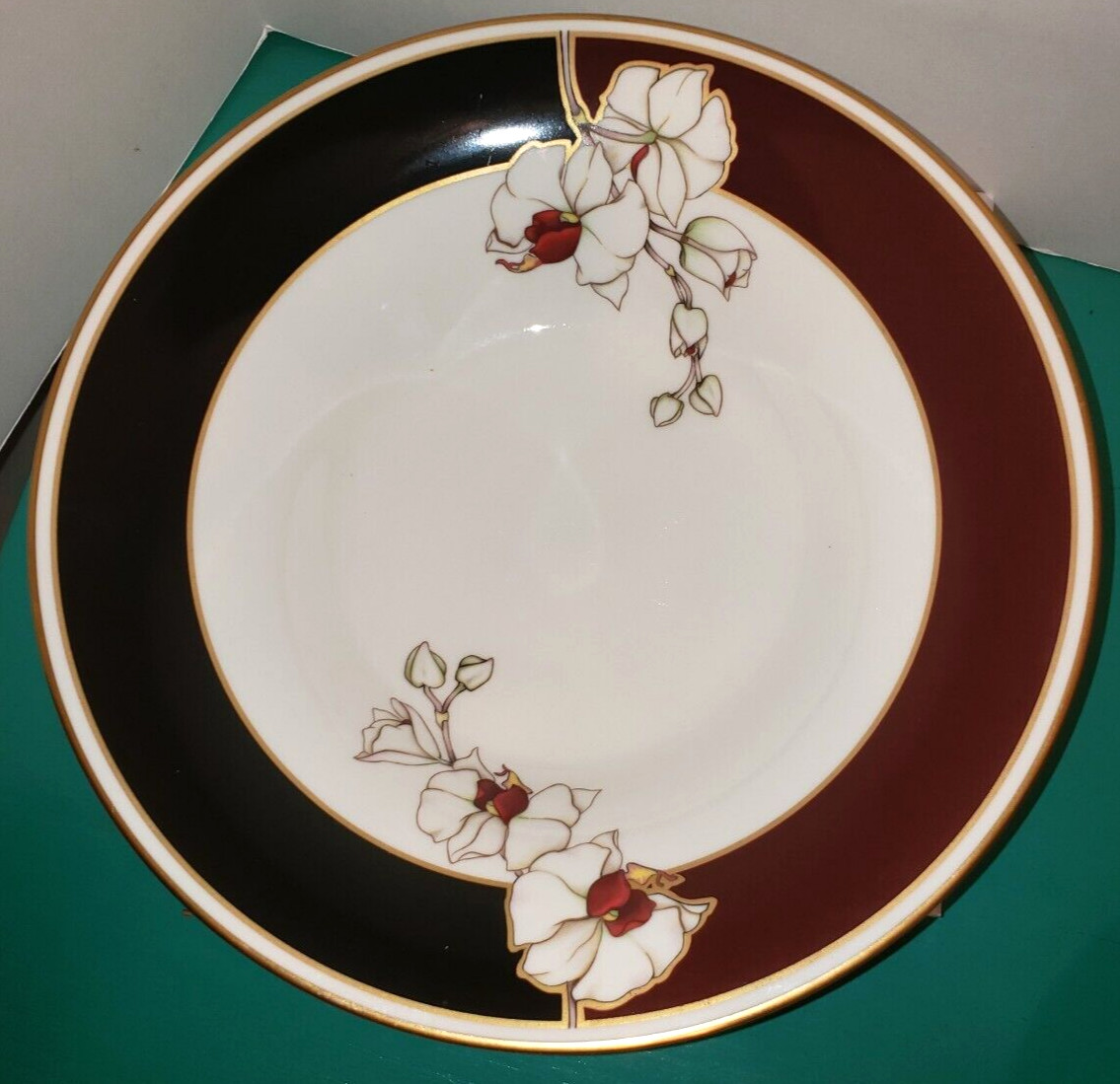 Noritake Midnight Orchid Large Pedestal Footed Bowl 11″