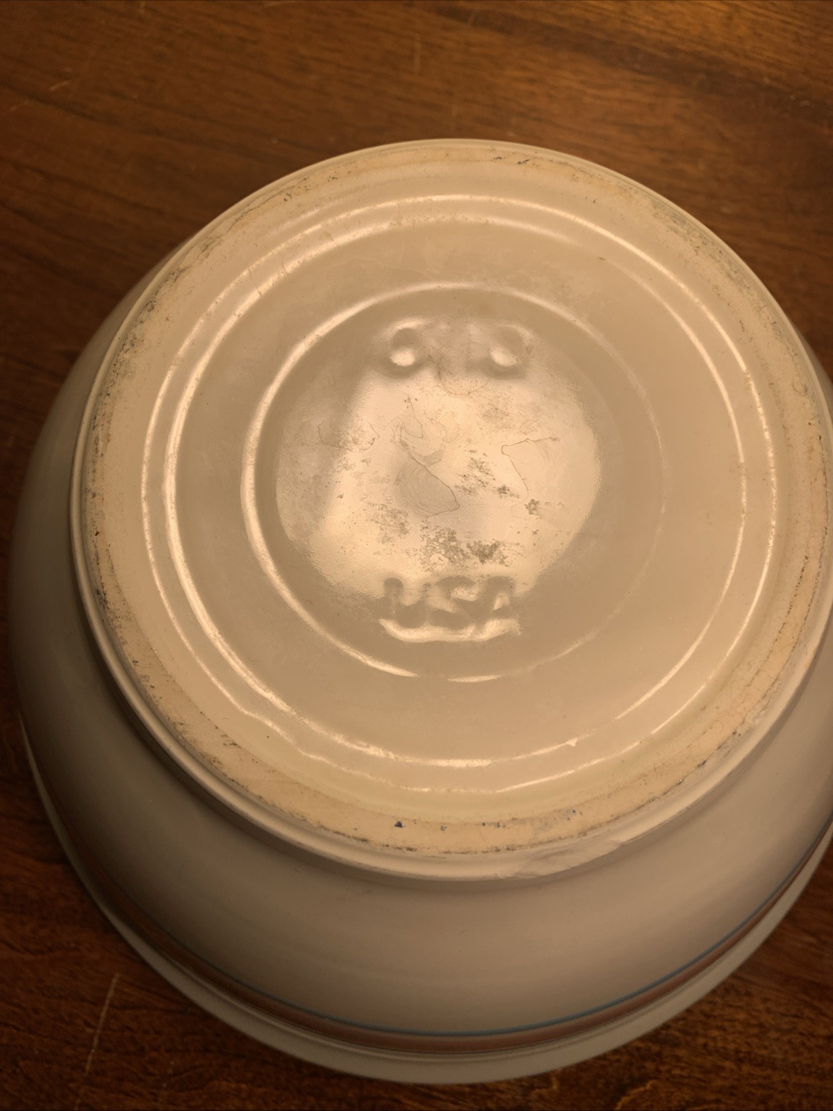 Vintage McCoy Mixing Bowl 10 1/4” Marked USA 0110