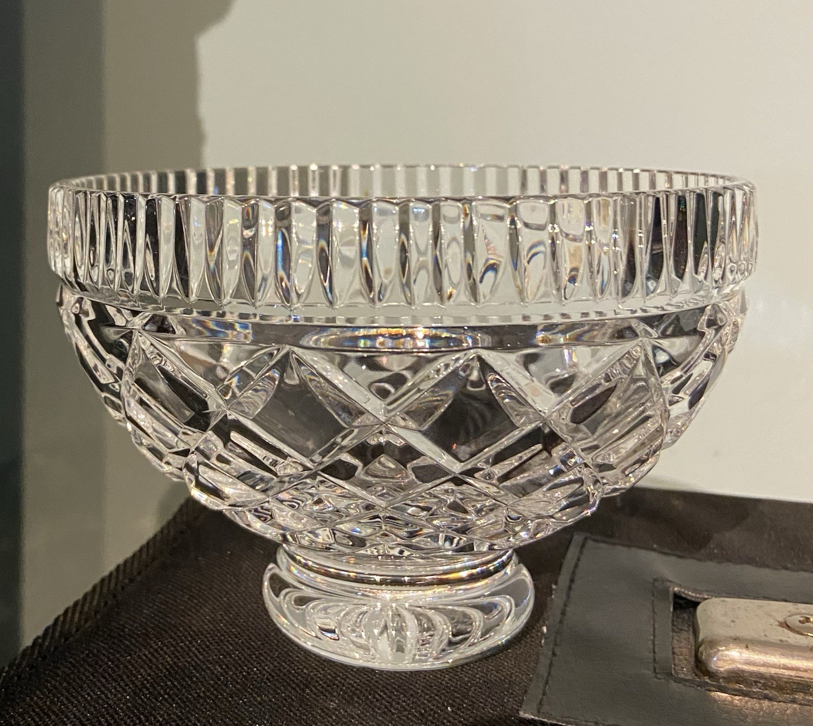 Vintage Waterford Crystal Bowl 6″ Signed By Master Cutter Philip Sheridan 1997