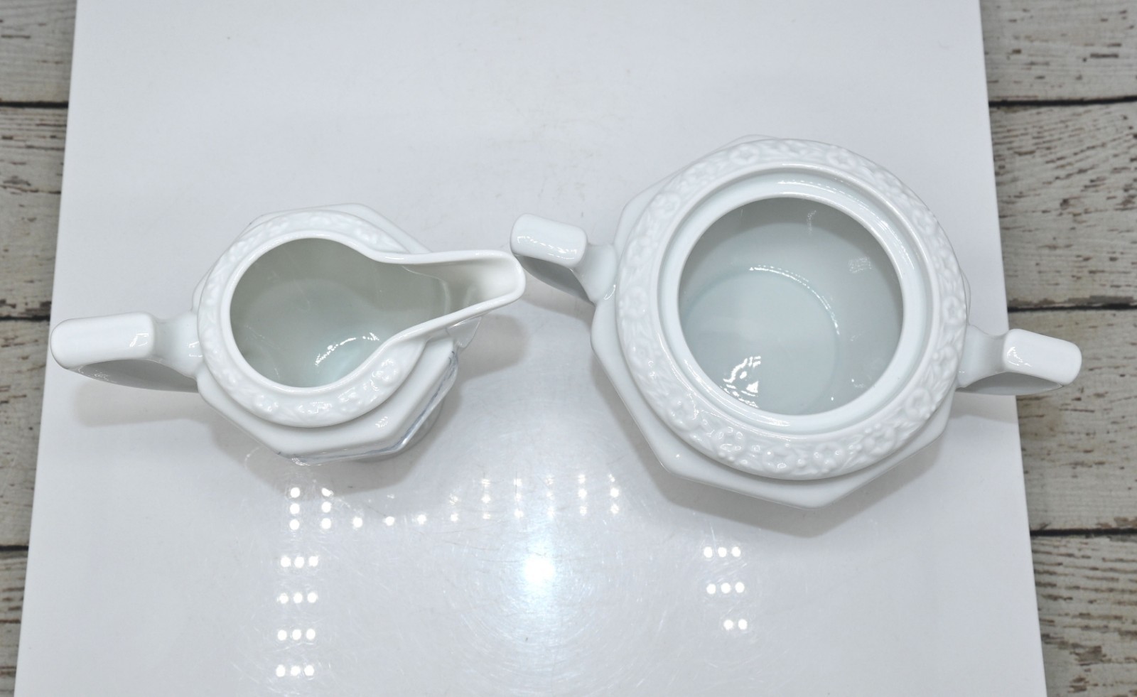 Vtg Rosenthal Maria Classic Blue Rose Garland Cream & Sugar Set Germany
