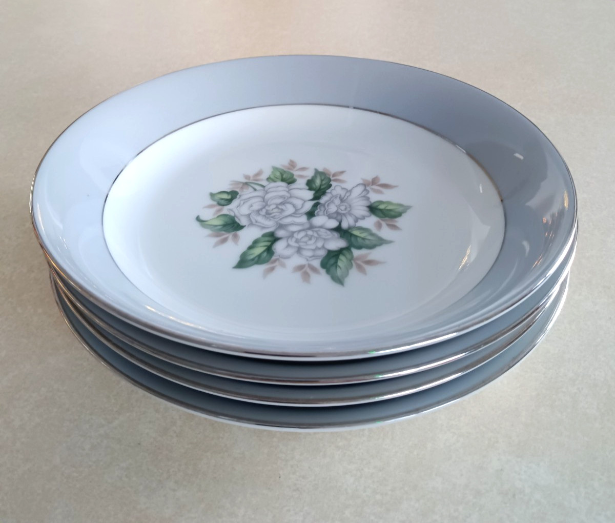 Harmony House Soup Bowls Set of 4 Sheraton 3250 Collection Magnolia China Japan