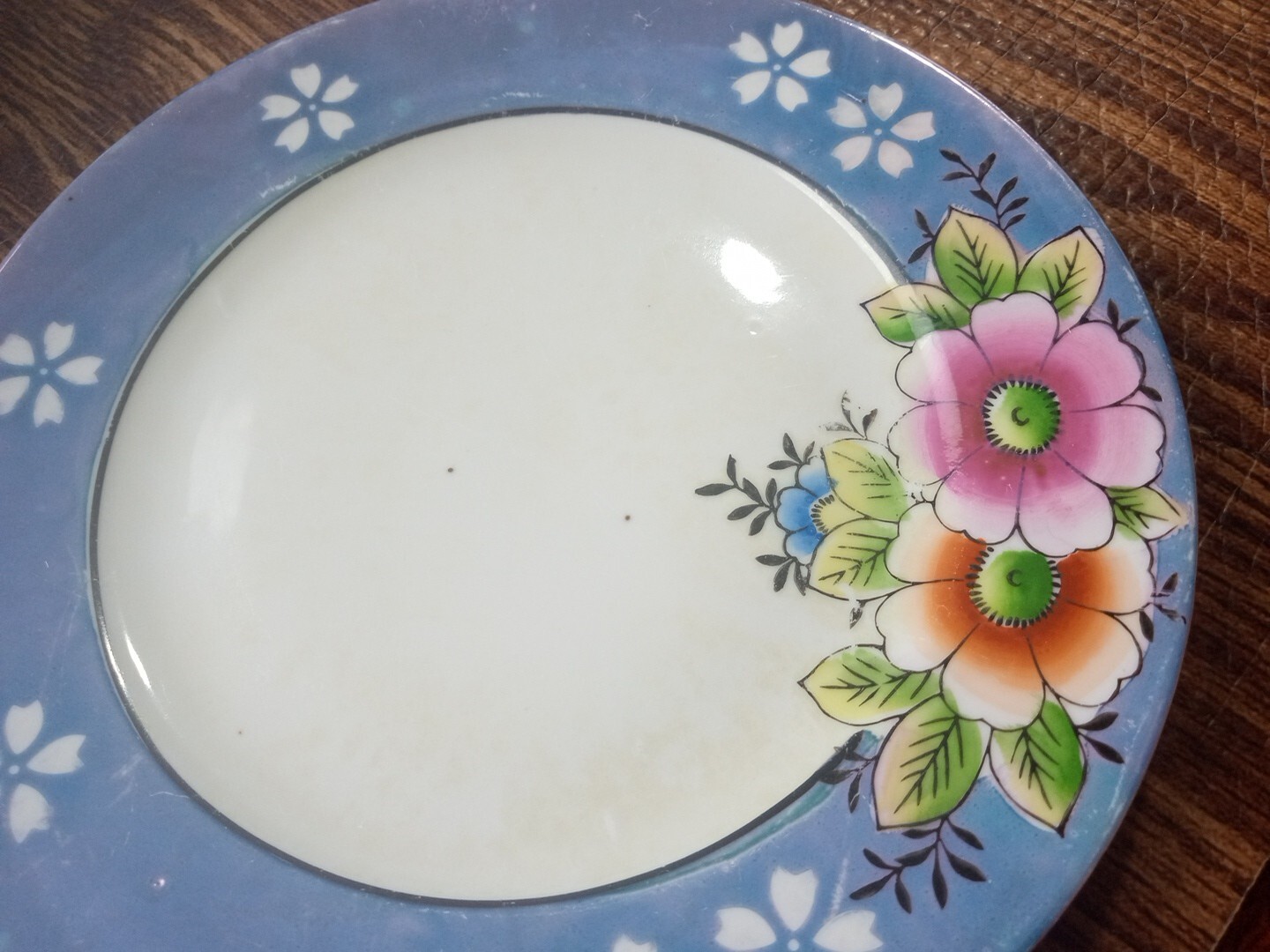 RS Made in Japan Multicolor Flowers side plates 7 1/4″ Set Of 3