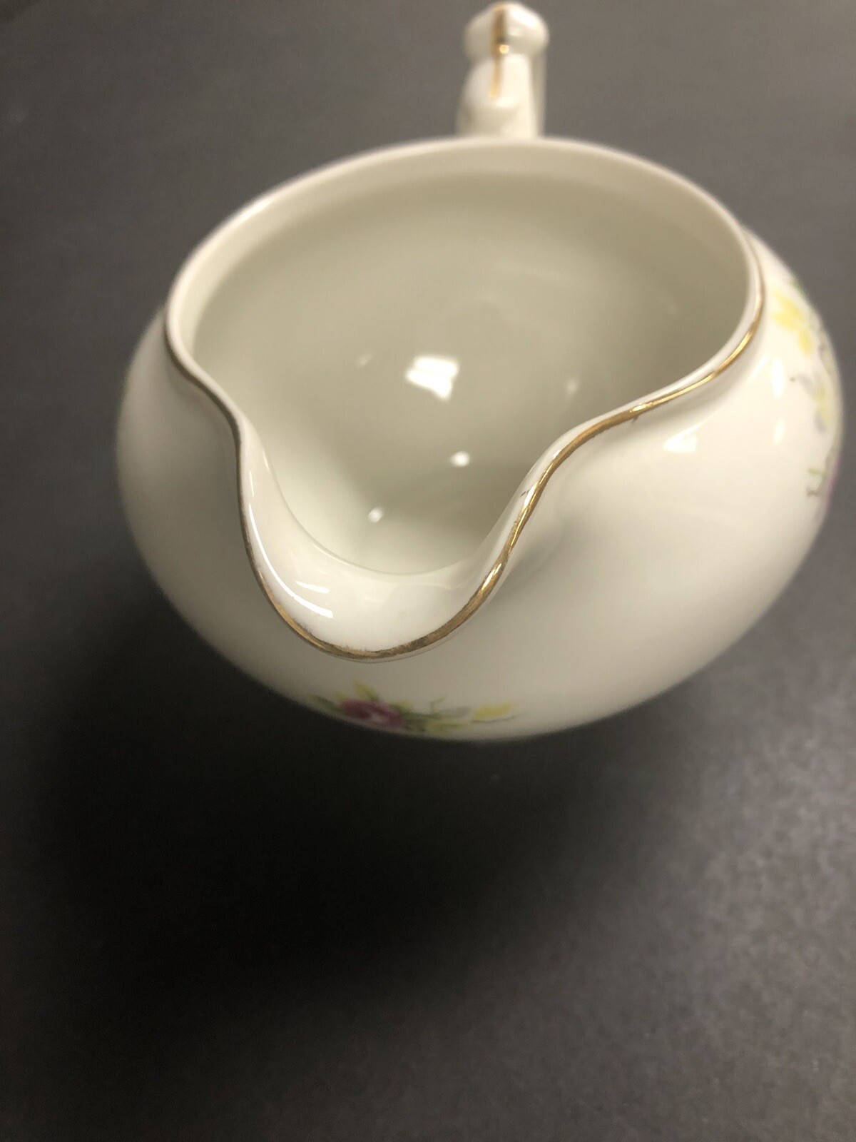 Pink White Rose CREAMER & SUGAR BOWL China SET Made in Occupied JAPAN 40’s Gold