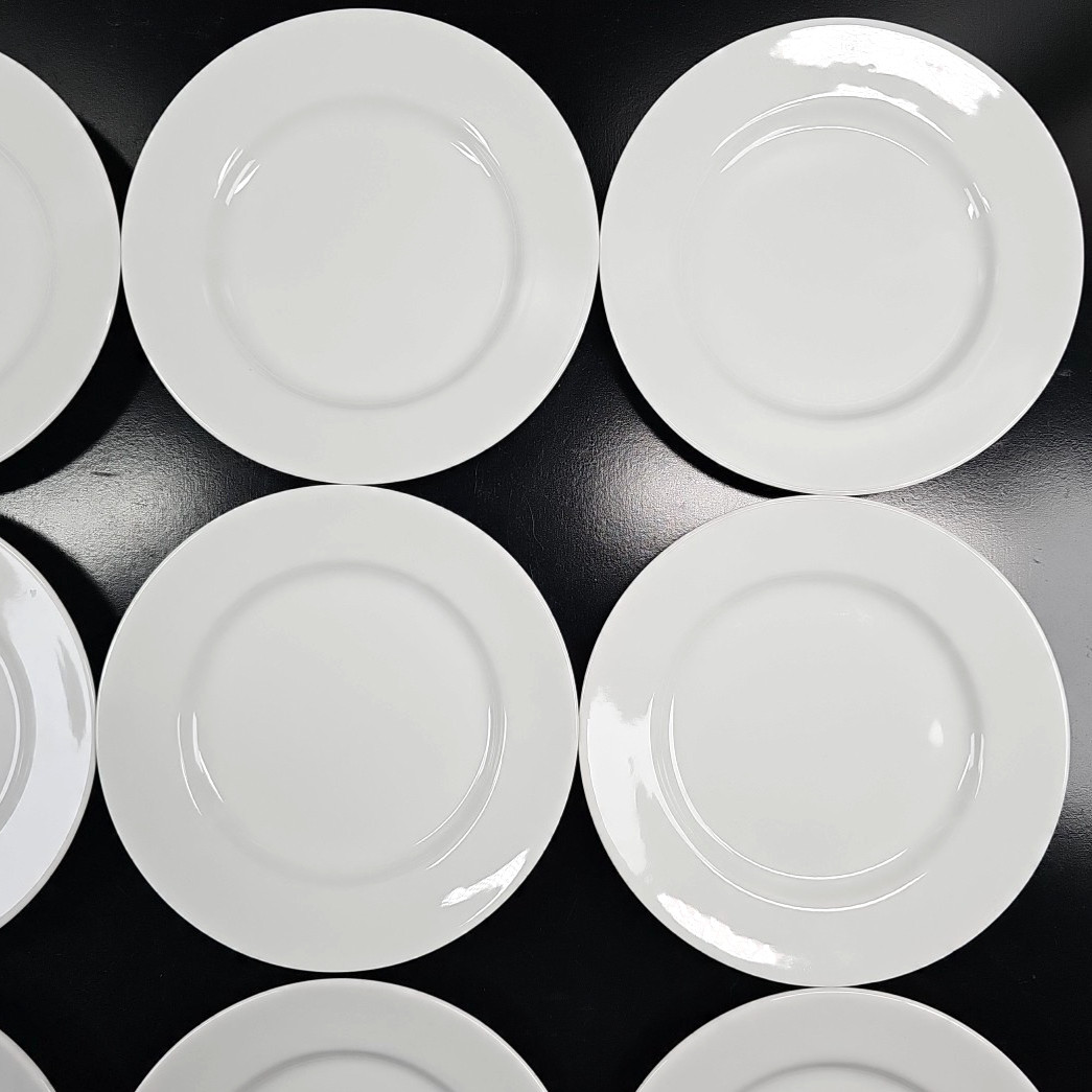 12) Ten Strawberry Street Classic White Tea Snack Appetizer Plate Set Dishes Lot
