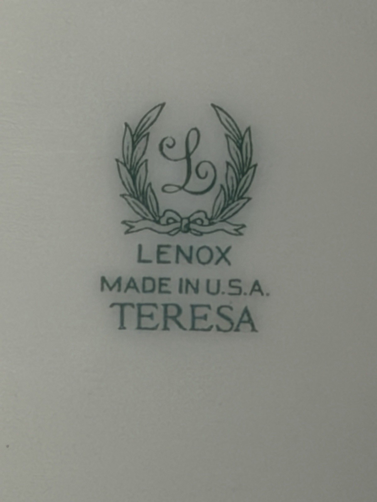 Set of 4 Vintage Lenox Teresa Salad Plates 8 3/8” Floral Gold Trim 1940s USA