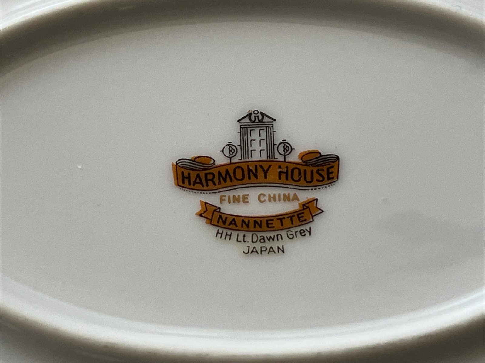 Harmony House Fine China Nannette 12” Oval Serving Platter Japan Collectible