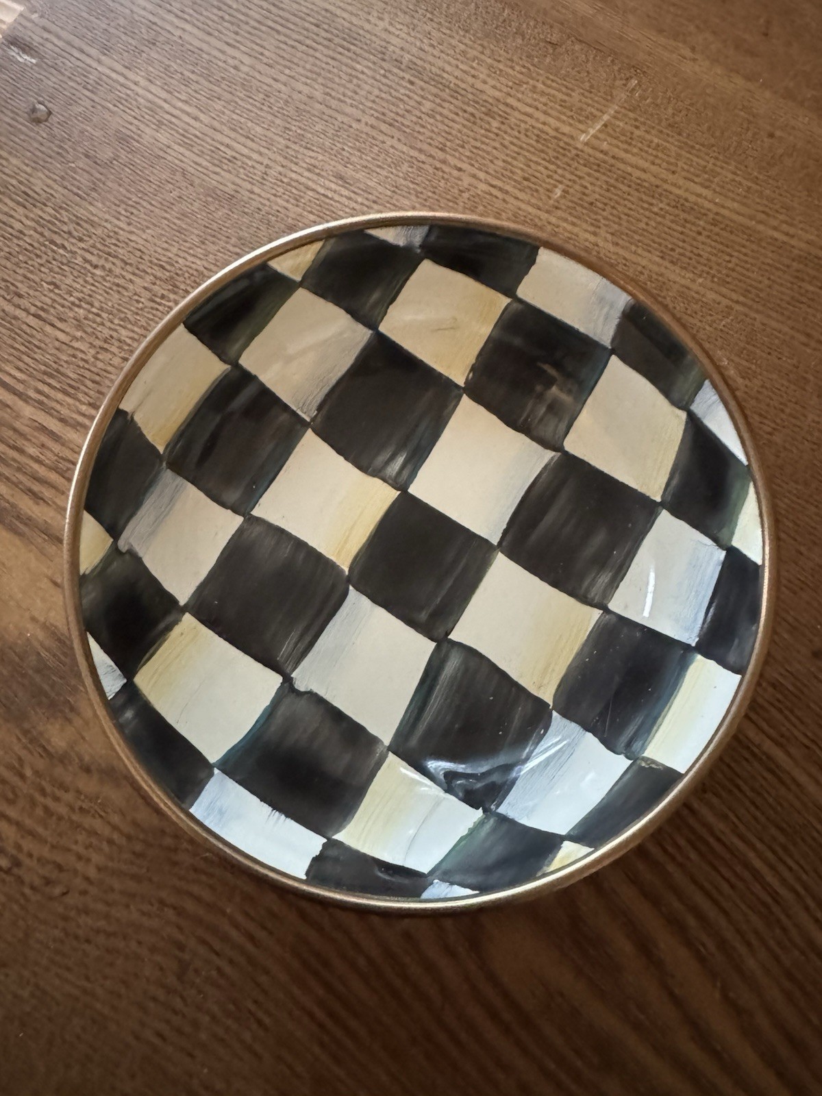 Mackenzie Childs Courtly Check New relish Dish Great For Dips And Do Dads