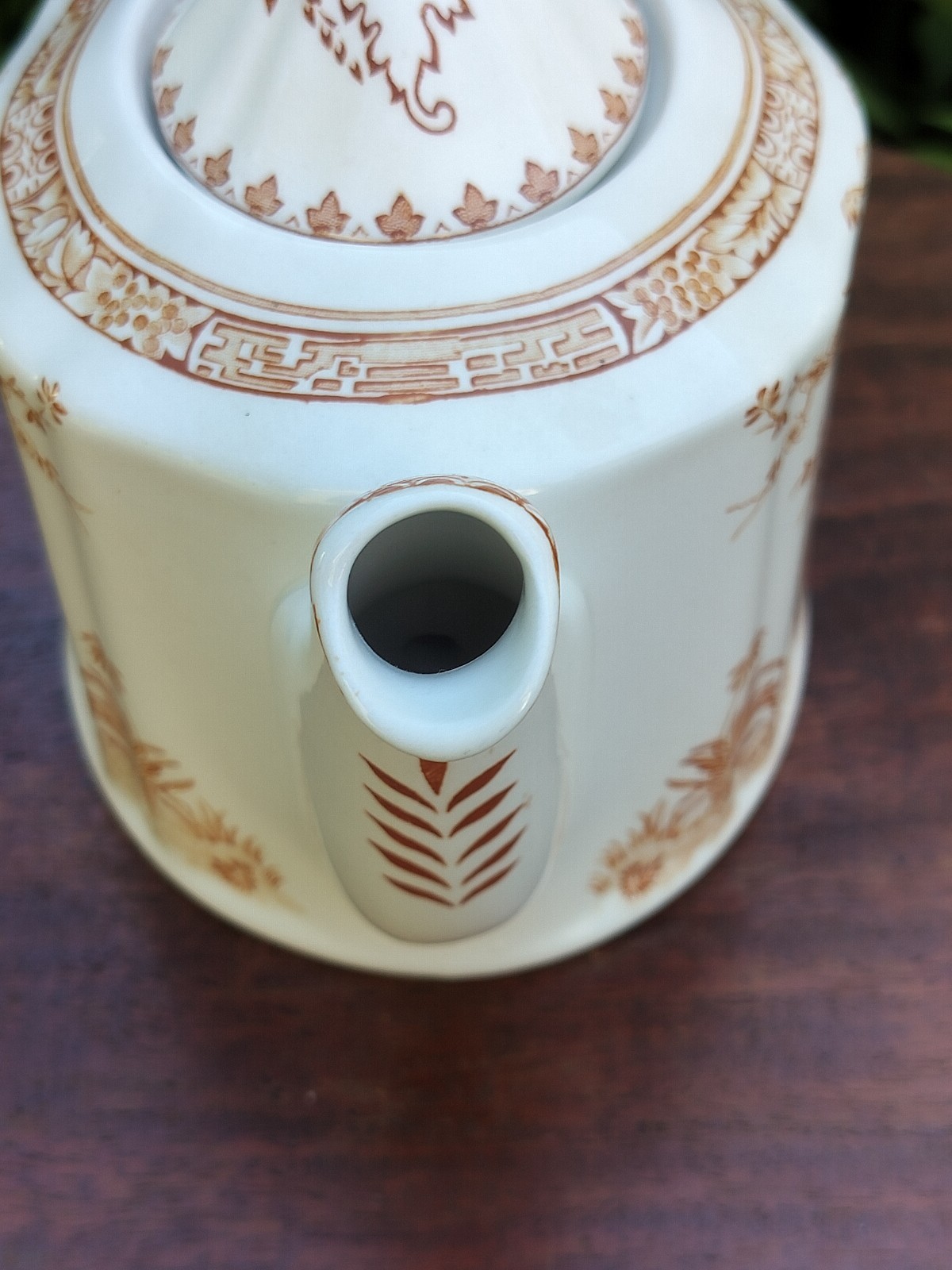 VINTAGE Mason BROWN QUAIL TEAPOT BROWN AND WHITE STONEWARE TEAPOT WILDLIFE