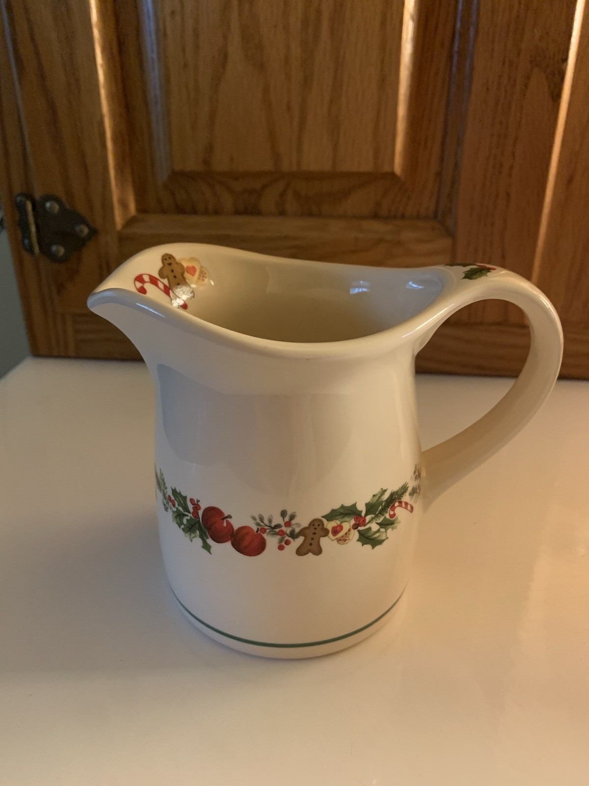 Pfaltzgraff Sugar Plum Holiday Pattern Stoneware Pitcher Creamer
