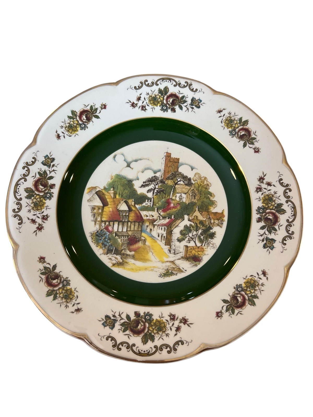 Ascot Service Plate Wood & Sons Decorative Ironstone Wall Plate 10.5″ England