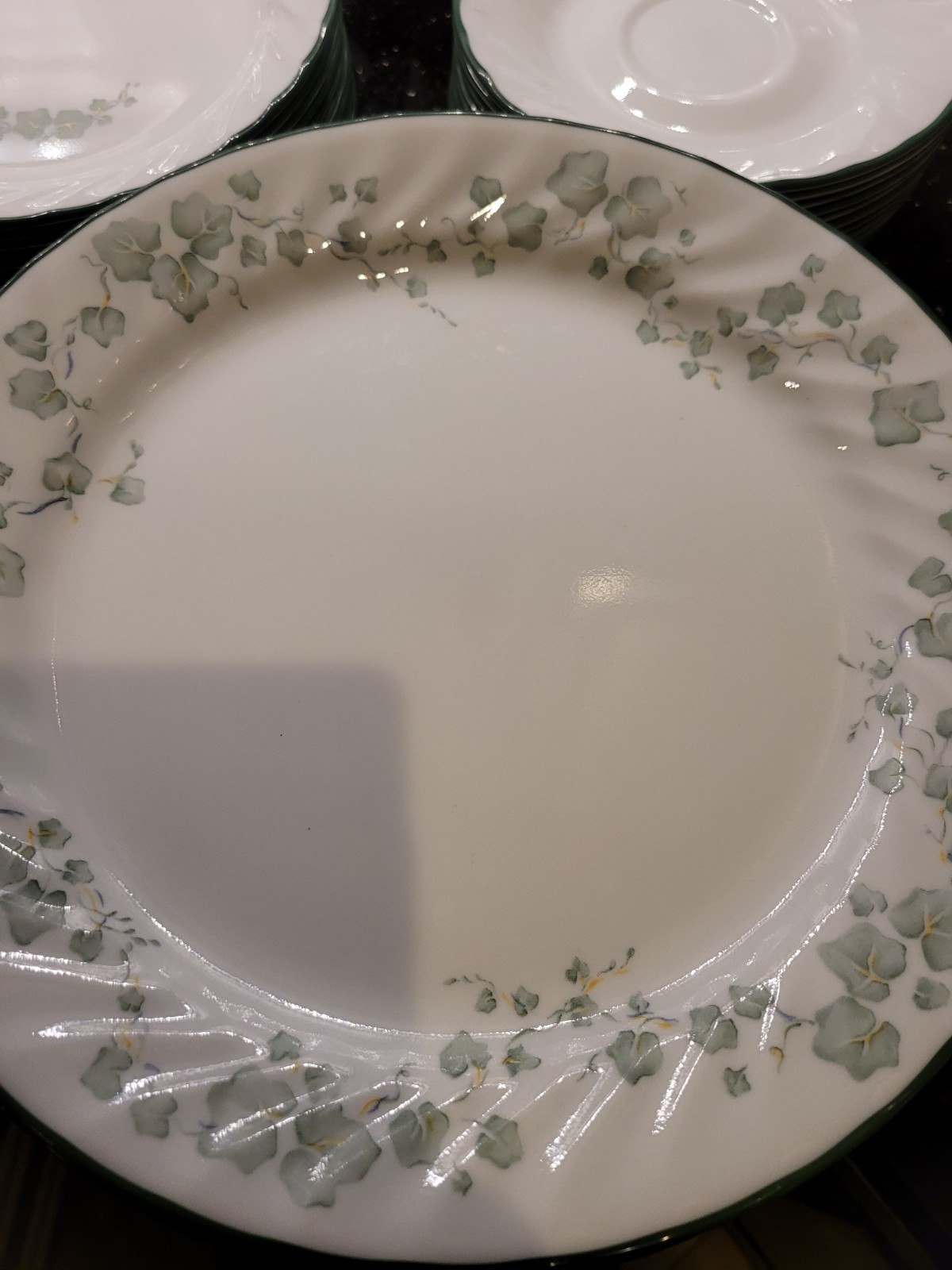 CALLAWAY Corelle by Corning Dinner Plate 10.25” Diameter Green Ivy