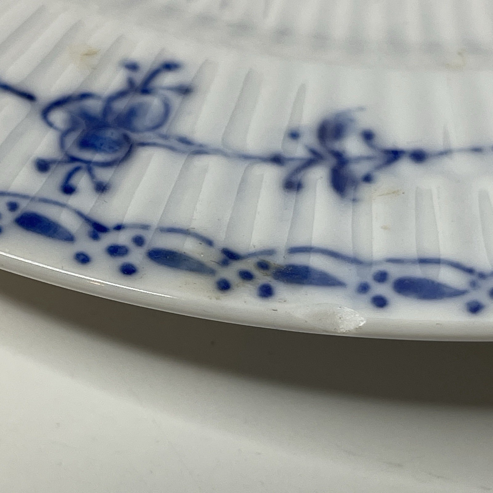 Blue Fjord Lipper & Mann Japan Blue & White 9 Pc Lot Salad Saucer Bread Plates
