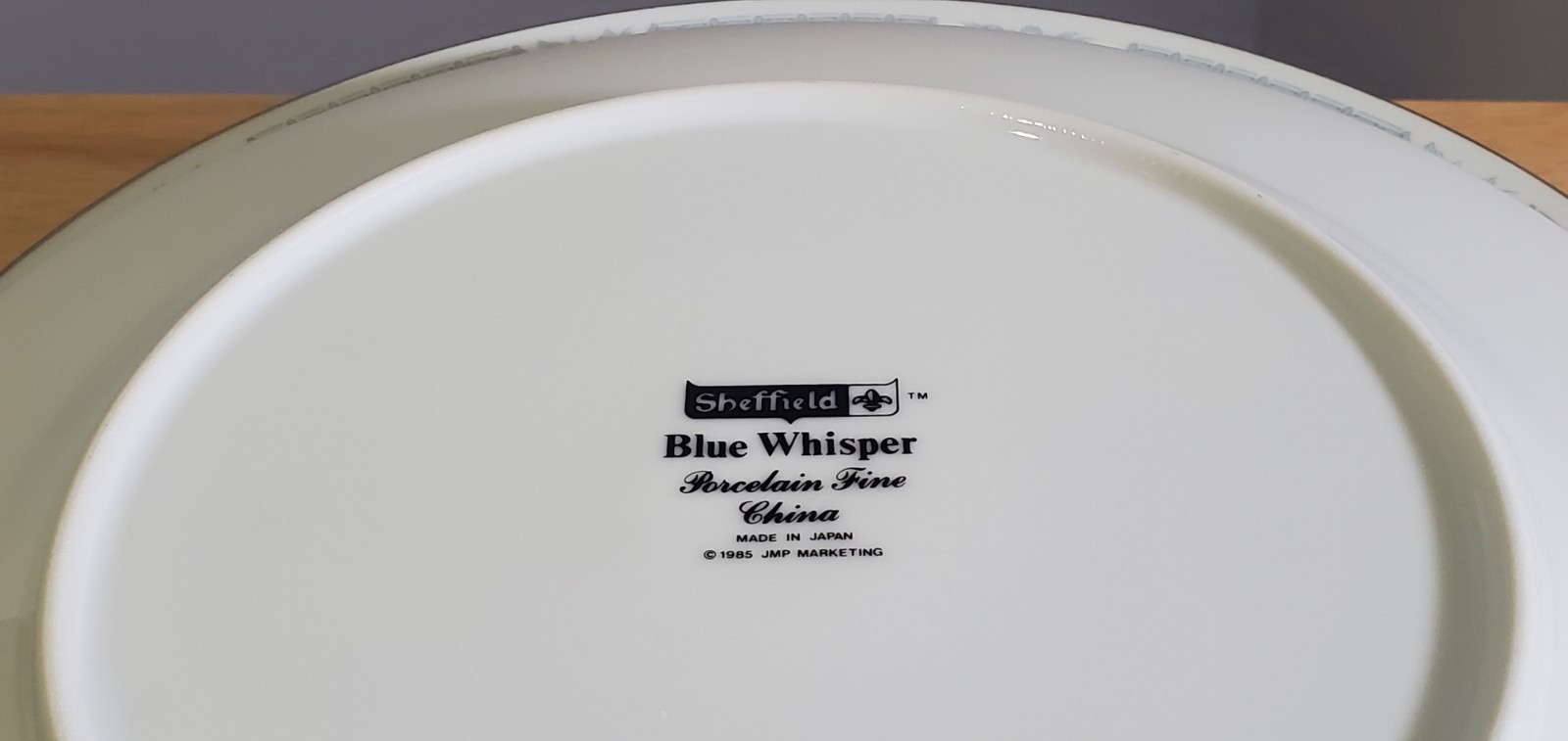 X6 Vintage Sheffield 1985 Blue Whisper Porcelain Dinner Plates Made In Japan GUC