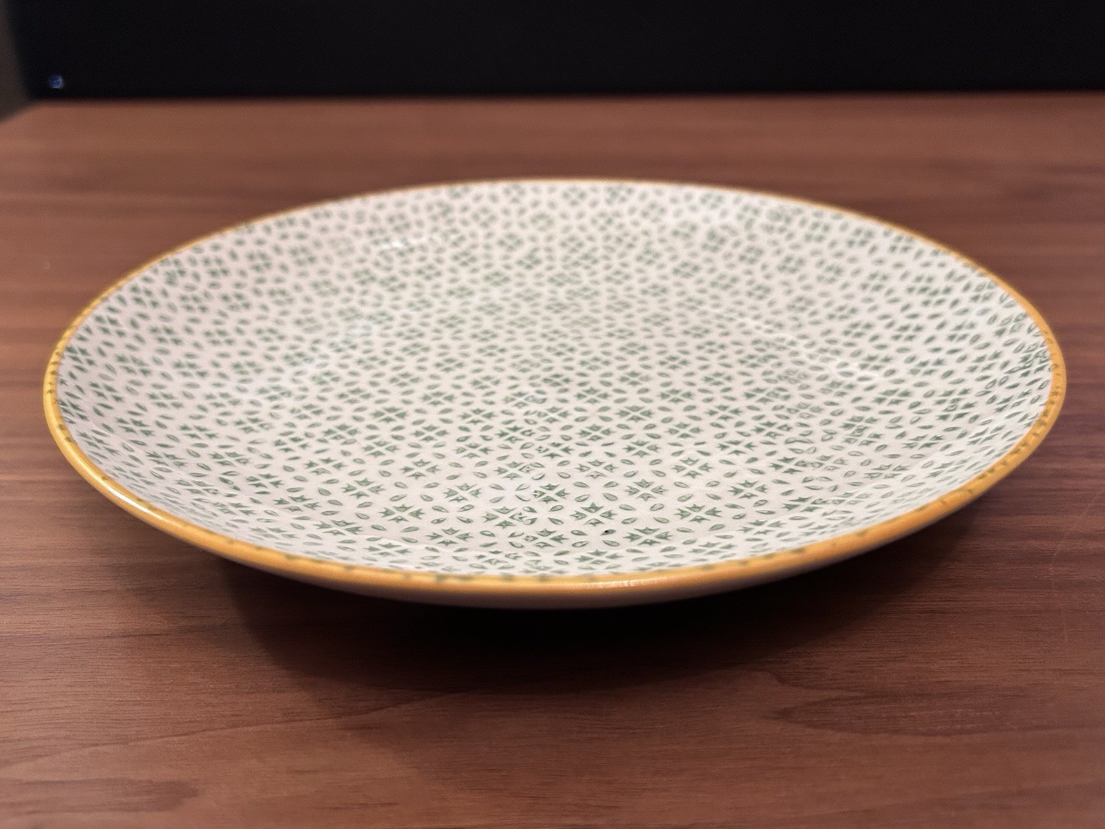 World Market Pair 8” Salad Plates, Geometric Boho Marrakesh Country Garden Party