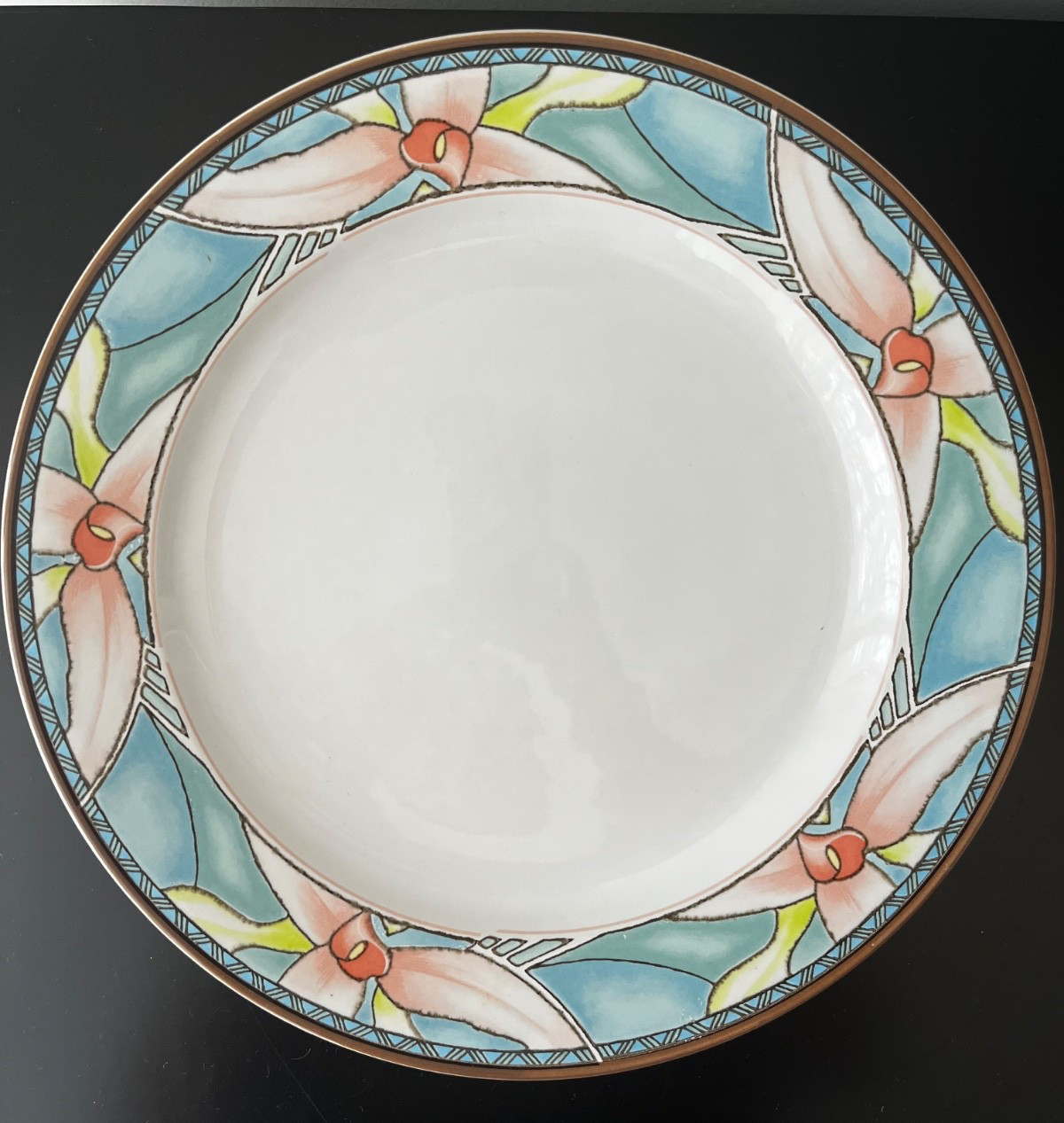 International Tableworks 5 Piece Place Setting(s) ISLAND ORCHID Stoneware Japan